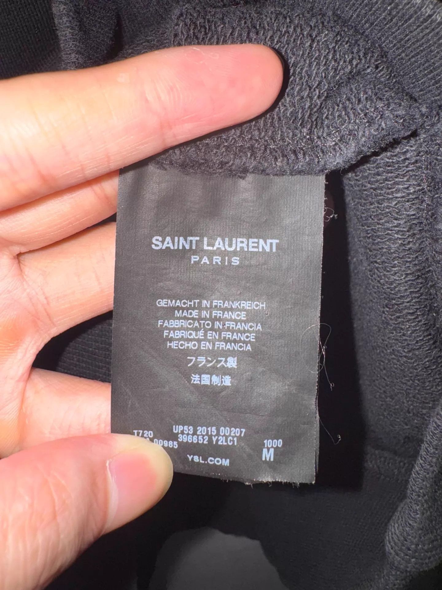 Saint Laurent Paris Long Sleeve Sweatshirt with Shoulder Zippers Size US M / EU 48-50 / 2 - 6 Thumbnail