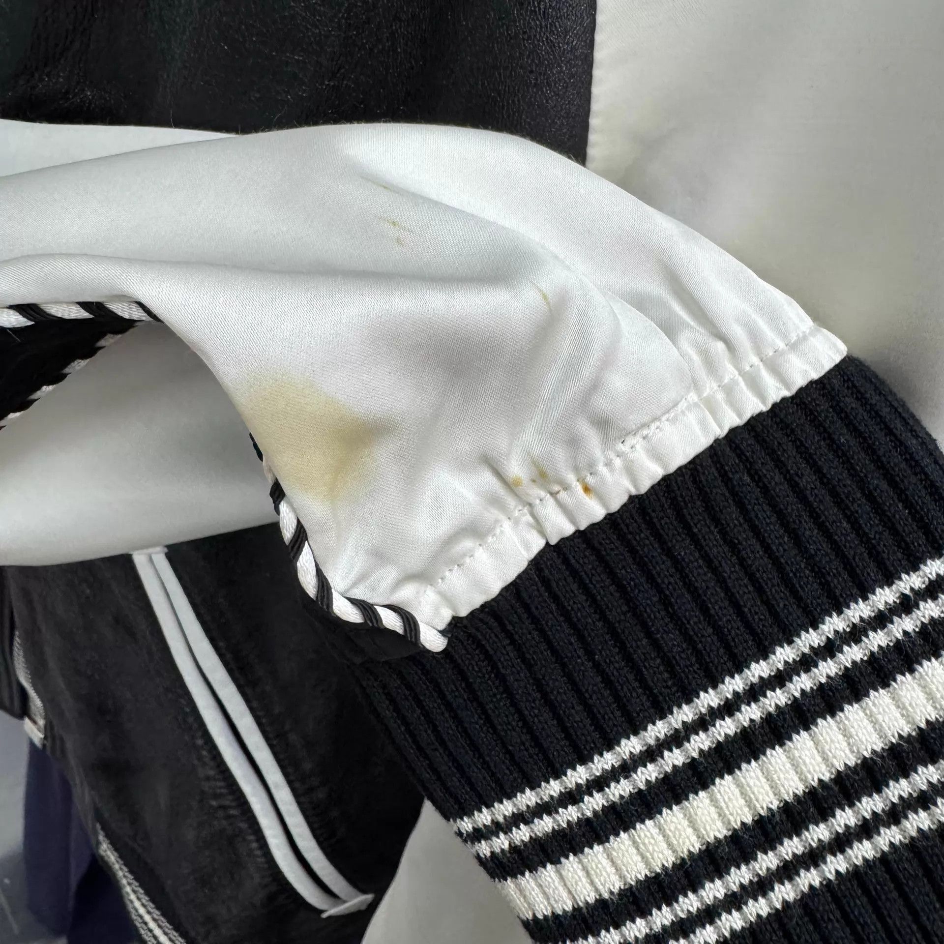 Givenchy Black and White Varsity Bomber Jacket with Star Detail Size US M / EU 48-50 / 2 - 6 Thumbnail