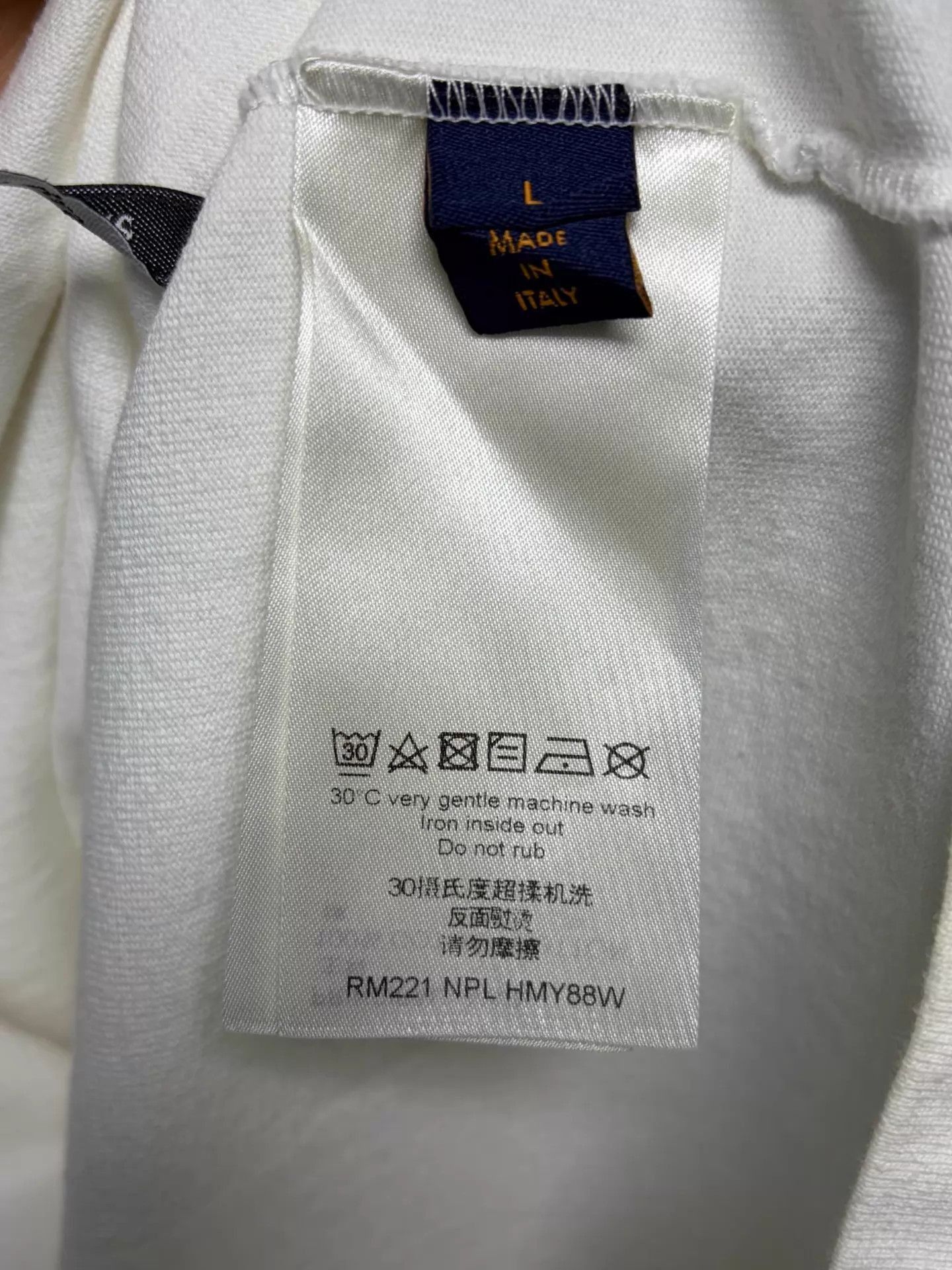 Louis Vuitton White Short-Sleeve Logo Print T-Shirt Size US L / EU 52-54 / 3 - 4 Thumbnail