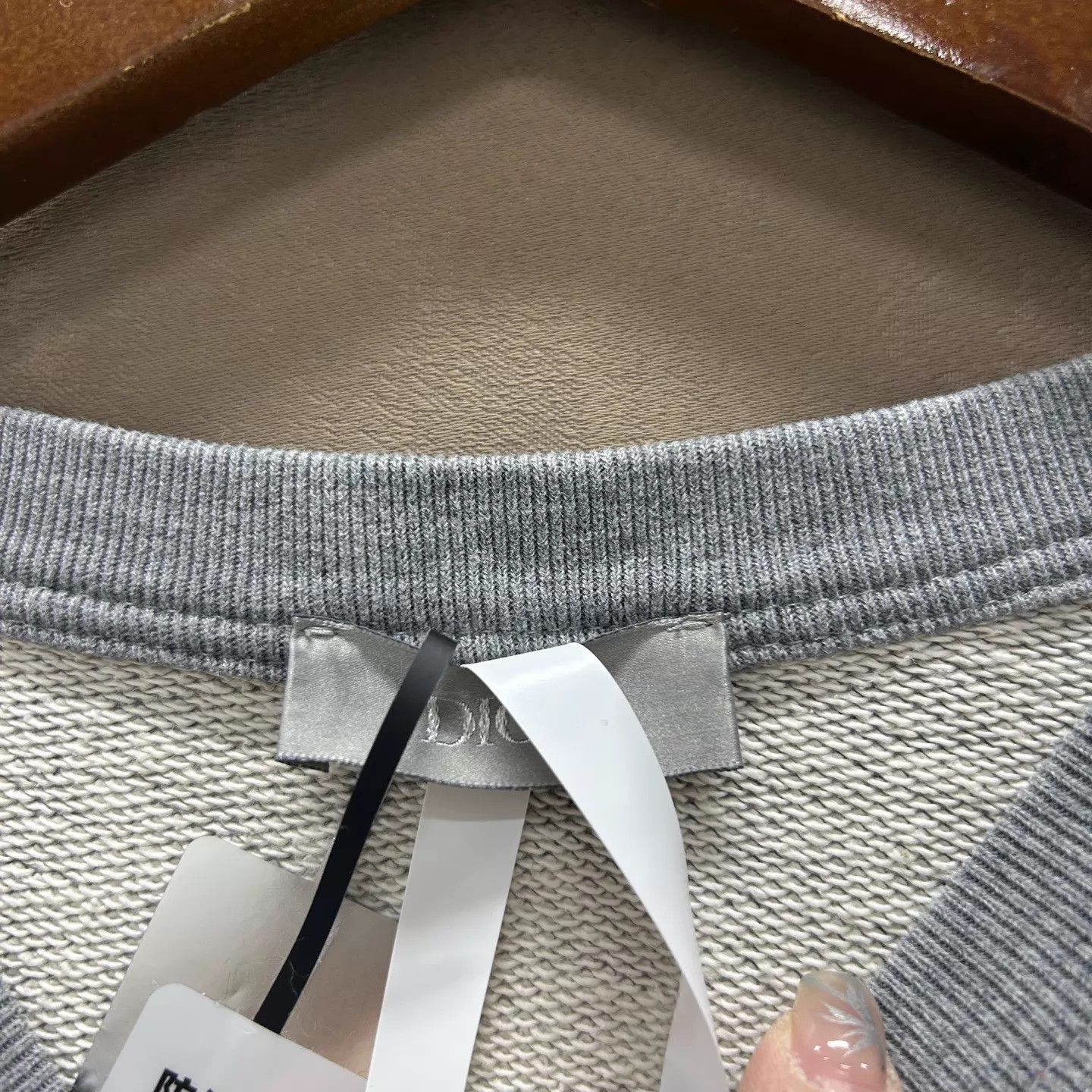 Dior Gray Long-Sleeve Sweatshirt XS Size US XS / EU 42 / 0 - 3 Thumbnail