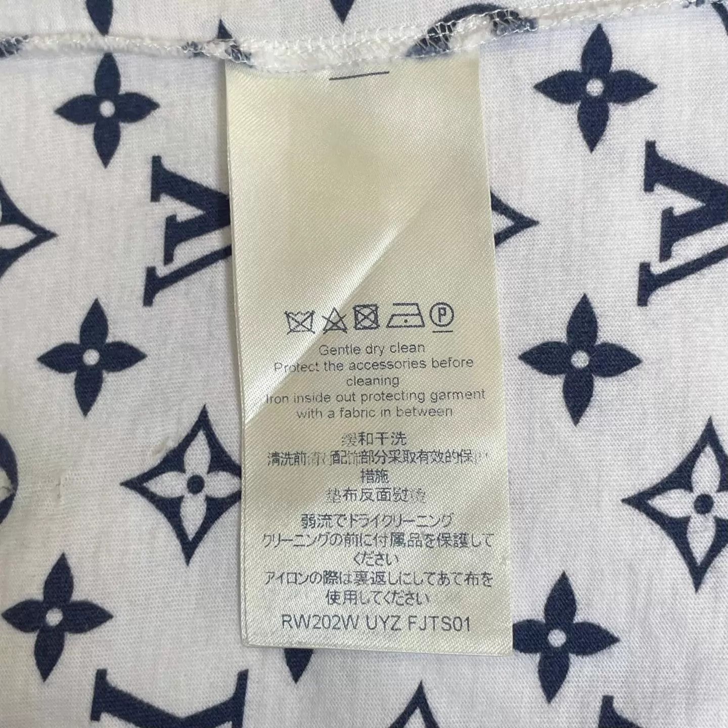 Louis Vuitton White Short-Sleeve Patterned T-Shirt Size US M / EU 48-50 / 2 - 6 Thumbnail