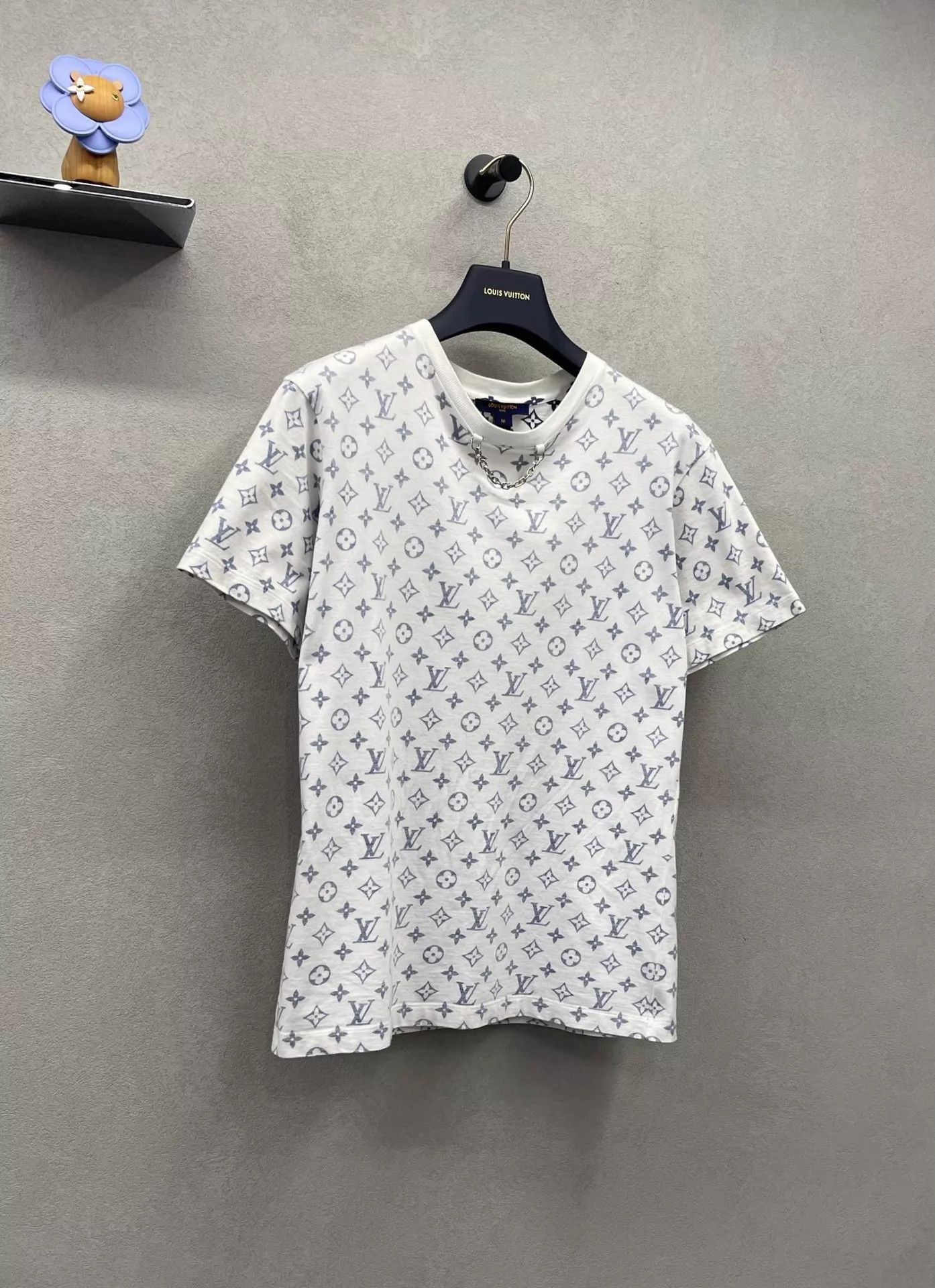 Louis Vuitton White Short-Sleeve Patterned T-Shirt Size US M / EU 48-50 / 2 - 3 Thumbnail
