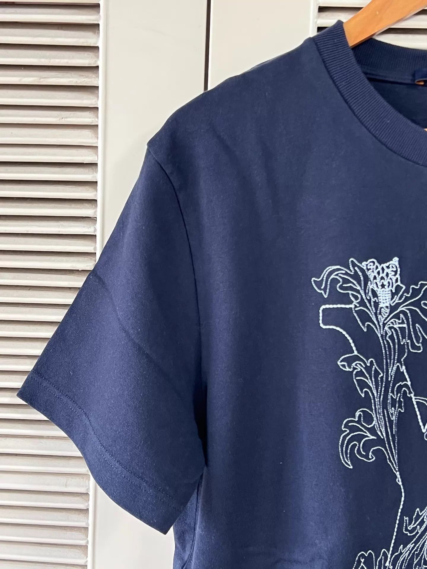 Louis Vuitton Blue Short-Sleeve Graphic T-Shirt Size M Size US M / EU 48-50 / 2 - 4 Thumbnail