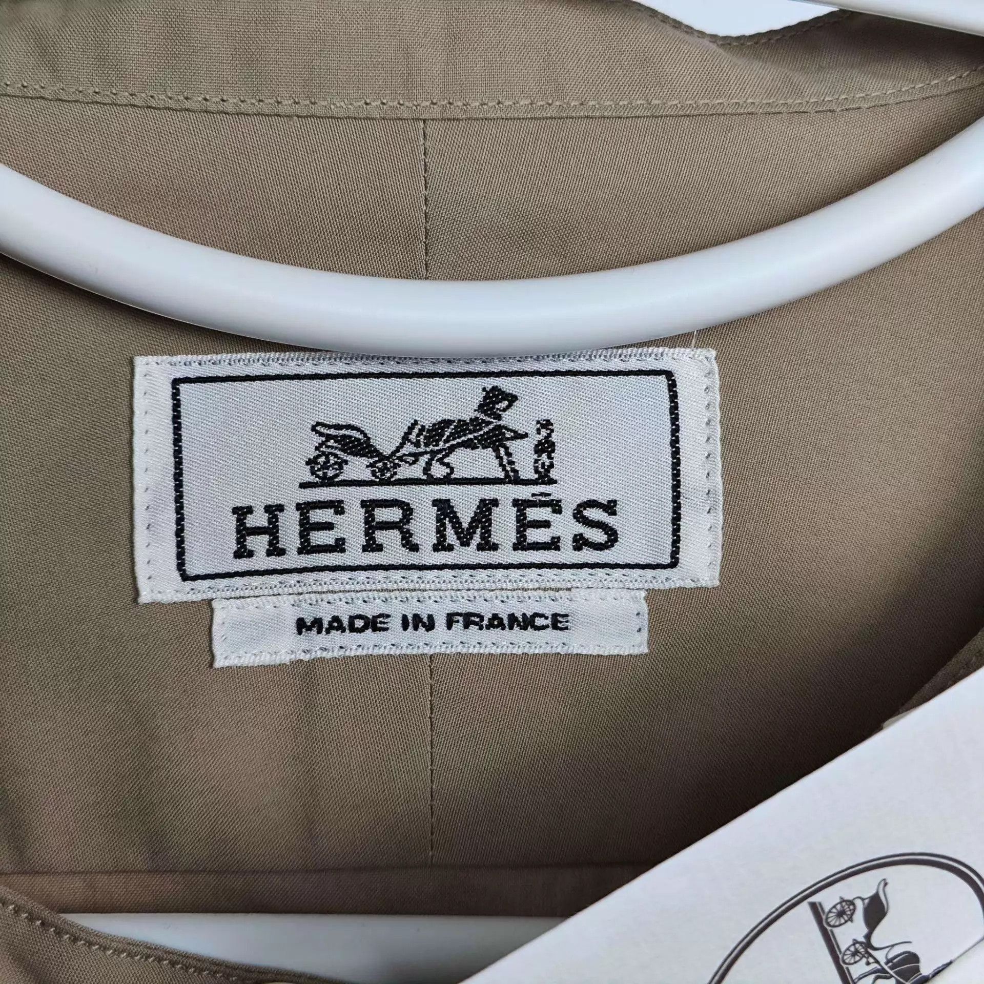Hermes Beige Long Sleeve Button-Up Shirt Size L Size US L / EU 52-54 / 3 - 4 Thumbnail