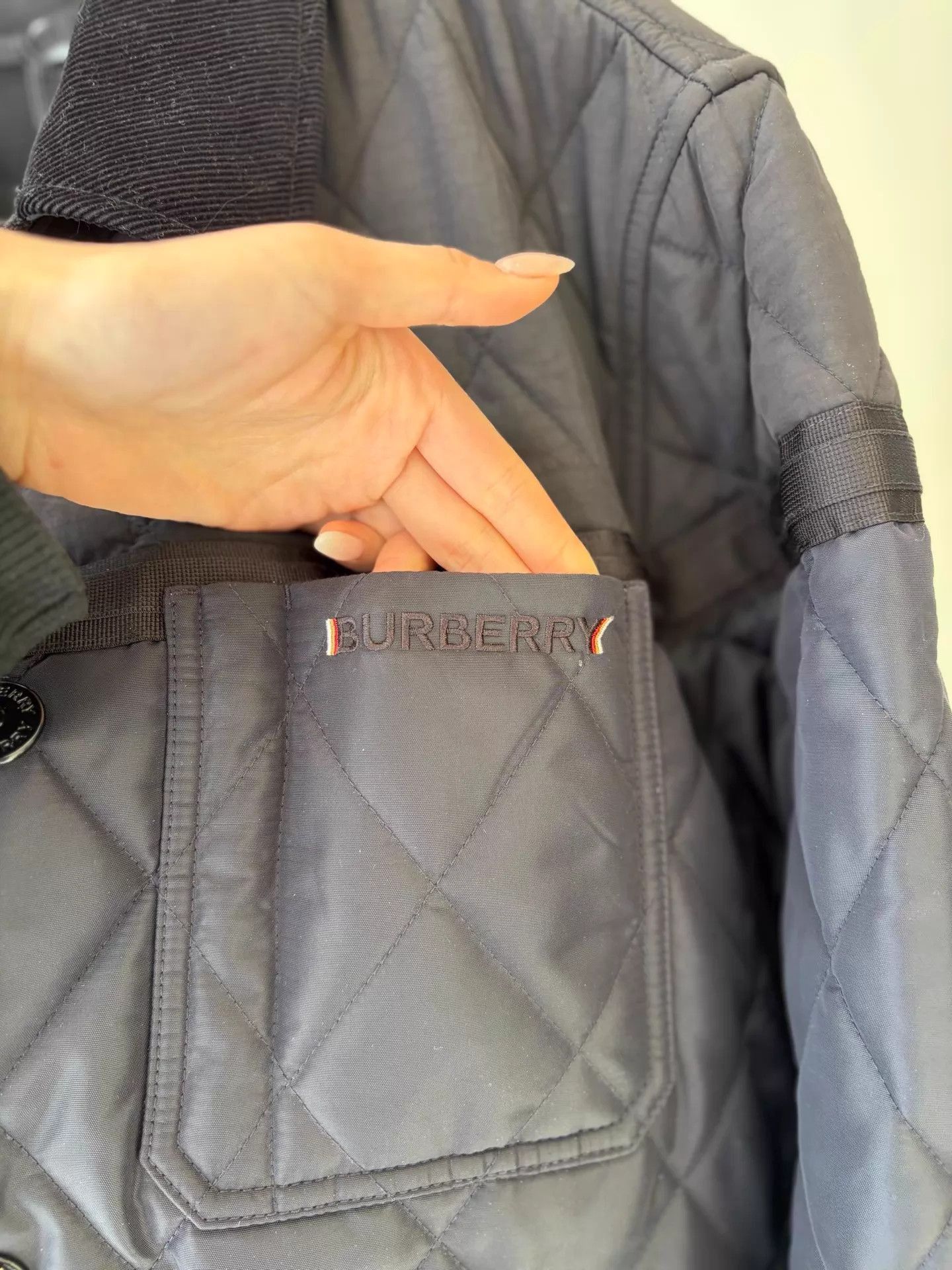 Burberry Blue Quilted Light Jacket Size L Size US L / EU 52-54 / 3 - 4 Thumbnail