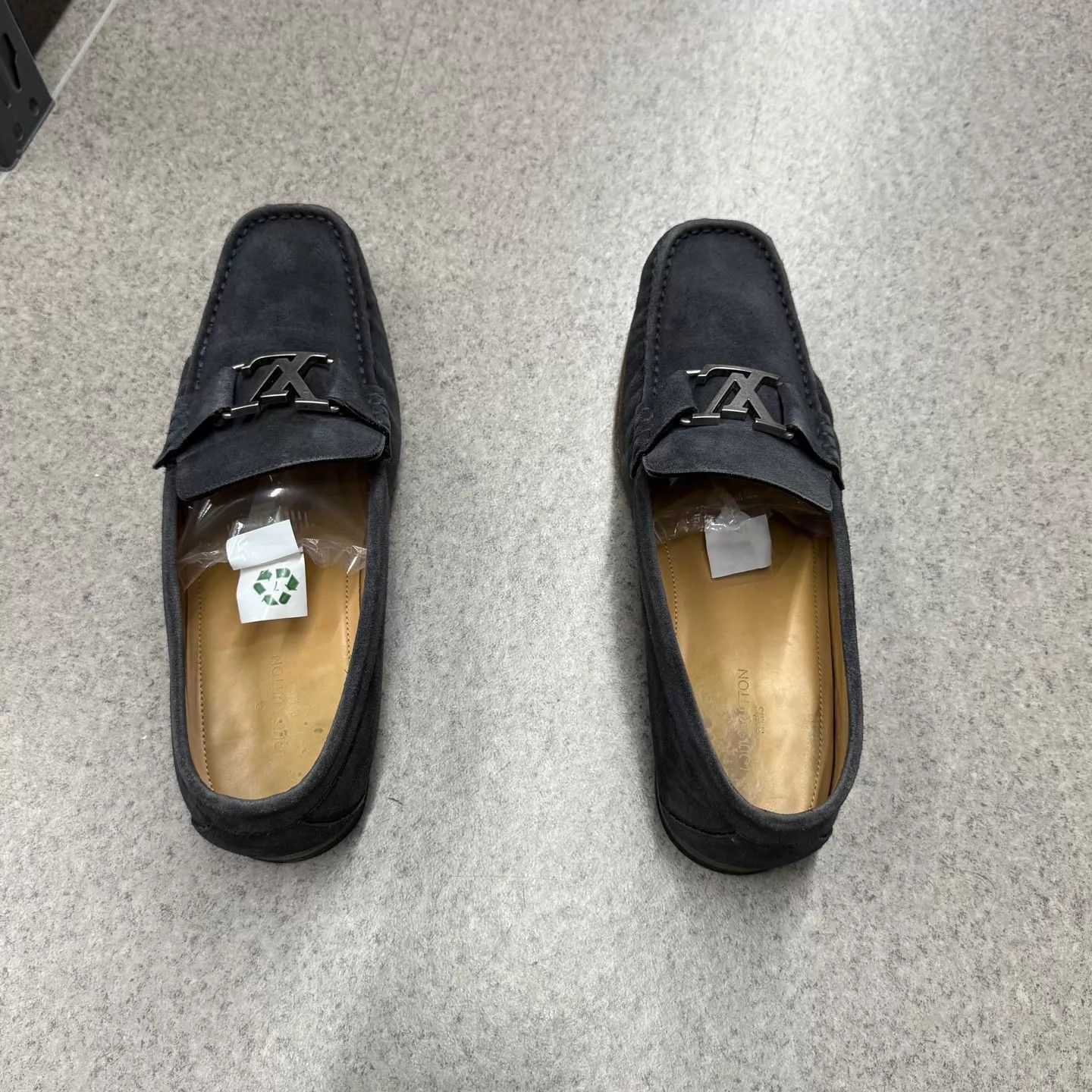 Louis Vuitton Blue Suede Slip-On Loafers Size 10 Size US 10 / EU 43 - 8 Thumbnail
