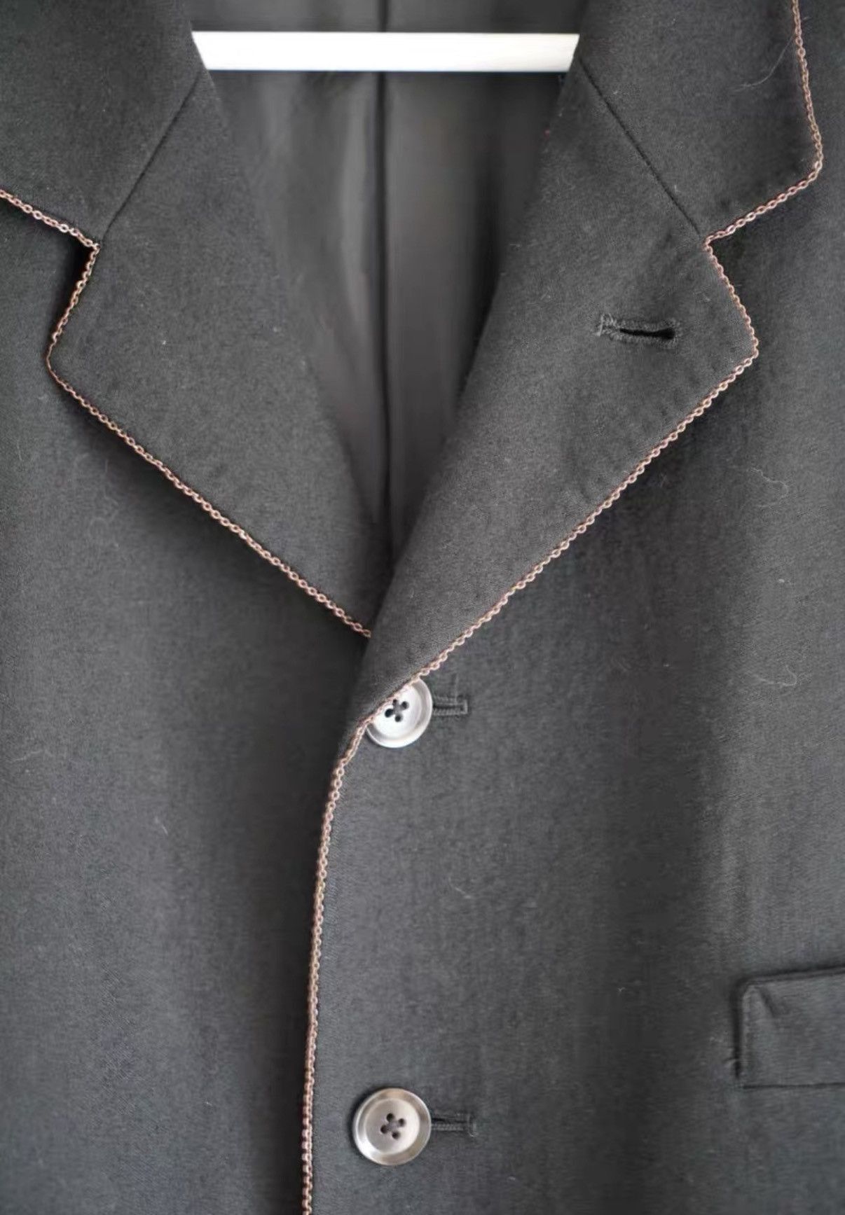 Yohji Yamamoto Black Button-Front Light Jacket Size L Size US L / EU 52-54 / 3 - 3 Thumbnail