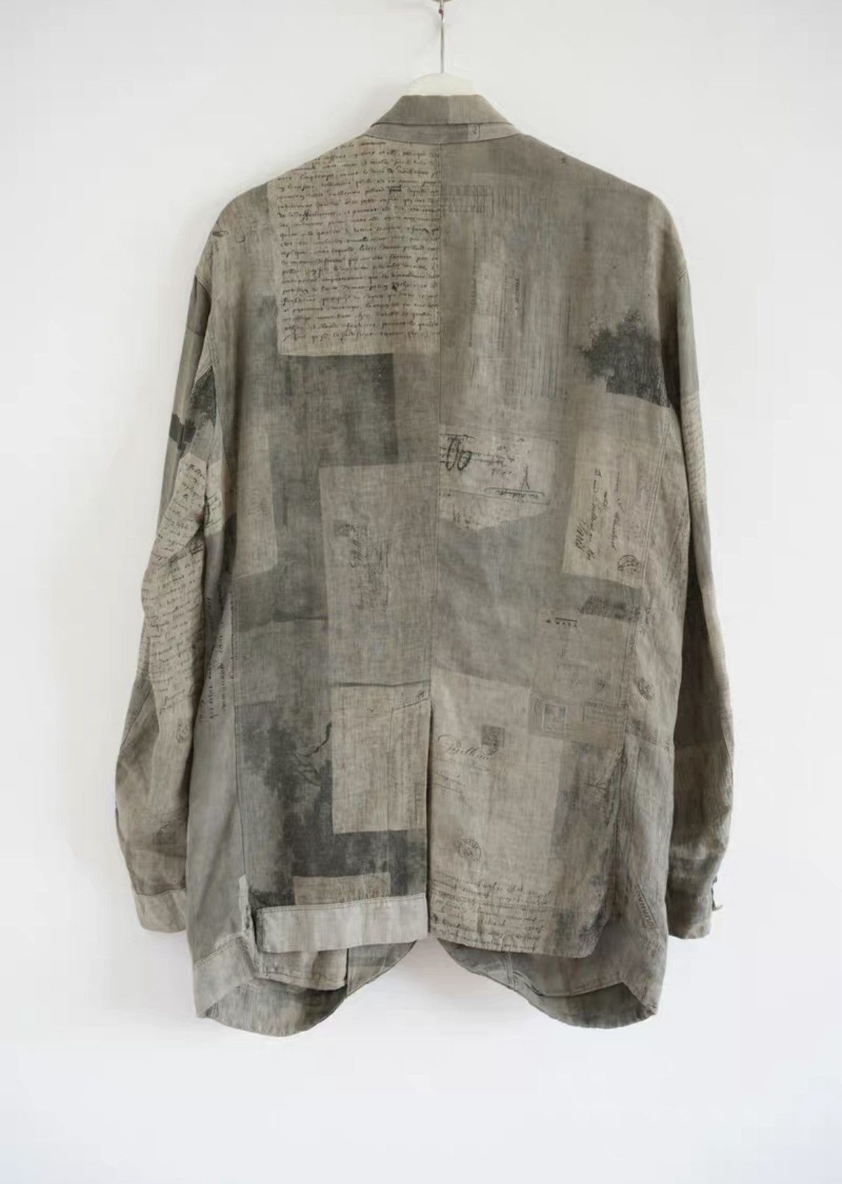 Yohji Yamamoto Beige Patchwork Print Light Blazer Size S Size US S / EU 44-46 / 1 - 2 Thumbnail