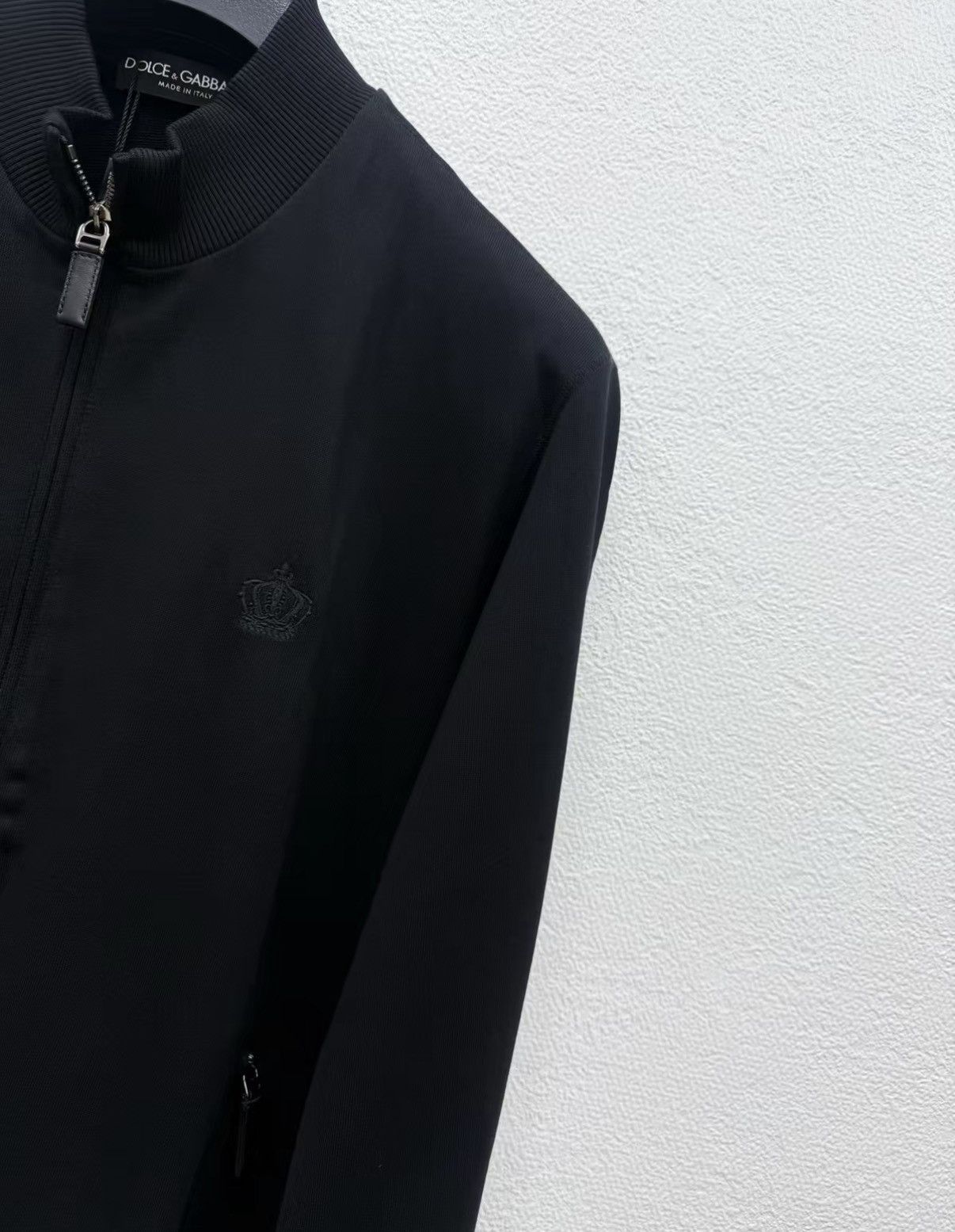 Dolce & Gabbana Black Zip-Neck Long Sleeve Sweater M Size US M / EU 48-50 / 2 - 3 Thumbnail