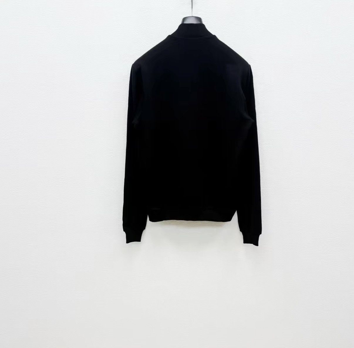 Dolce & Gabbana Black Zip-Neck Long Sleeve Sweater M Size US M / EU 48-50 / 2 - 6 Thumbnail