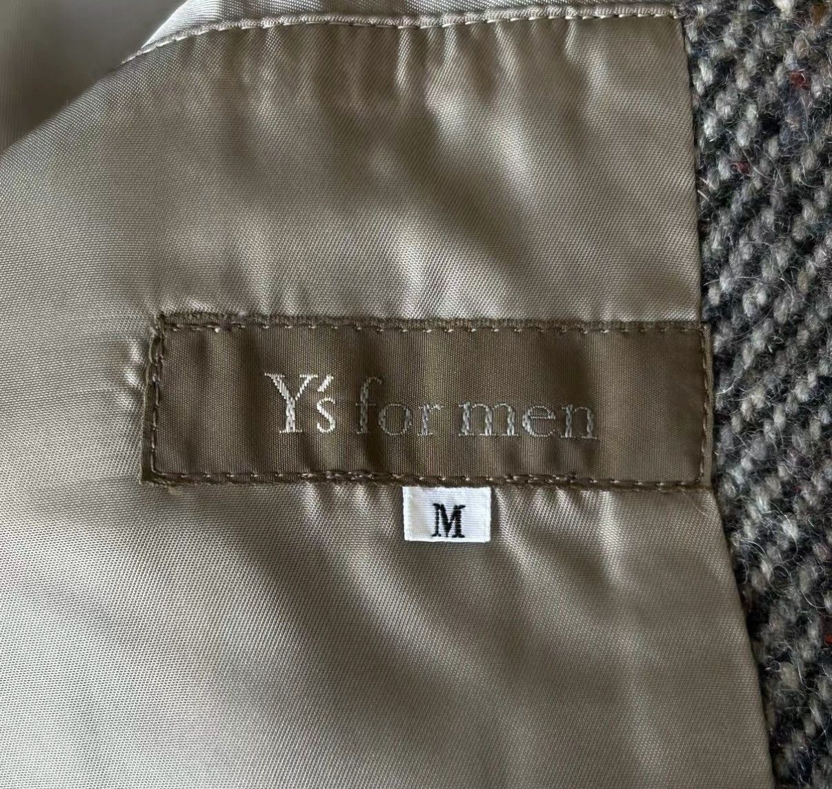 Yohji Yamamoto Brown Herringbone Heavy Coat - Size M Size US M / EU 48-50 / 2 - 5 Thumbnail