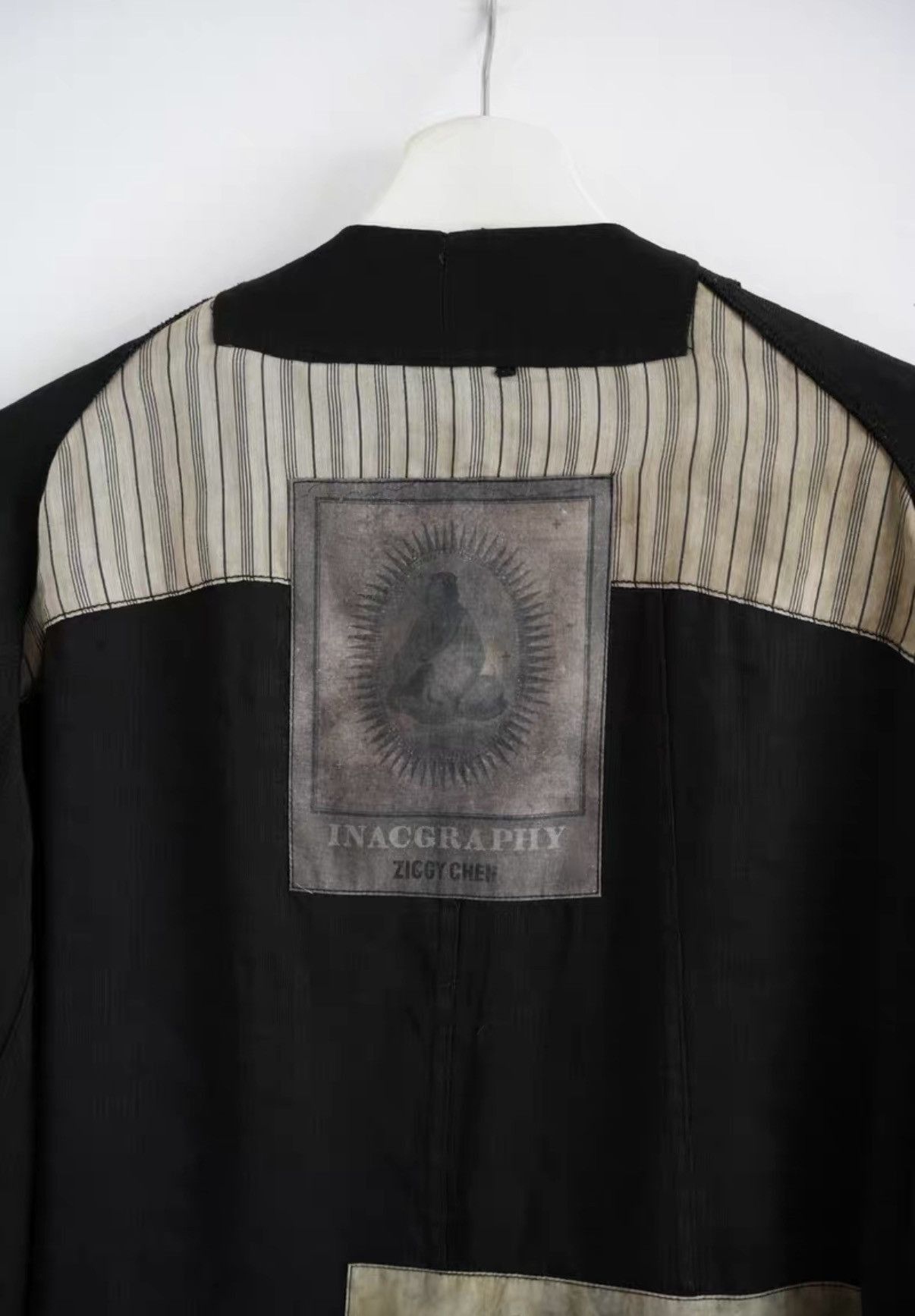 Yohji Yamamoto Black Graphic Patch Wrap Light Jacket Size S Size US S / EU 44-46 / 1 - 6 Thumbnail