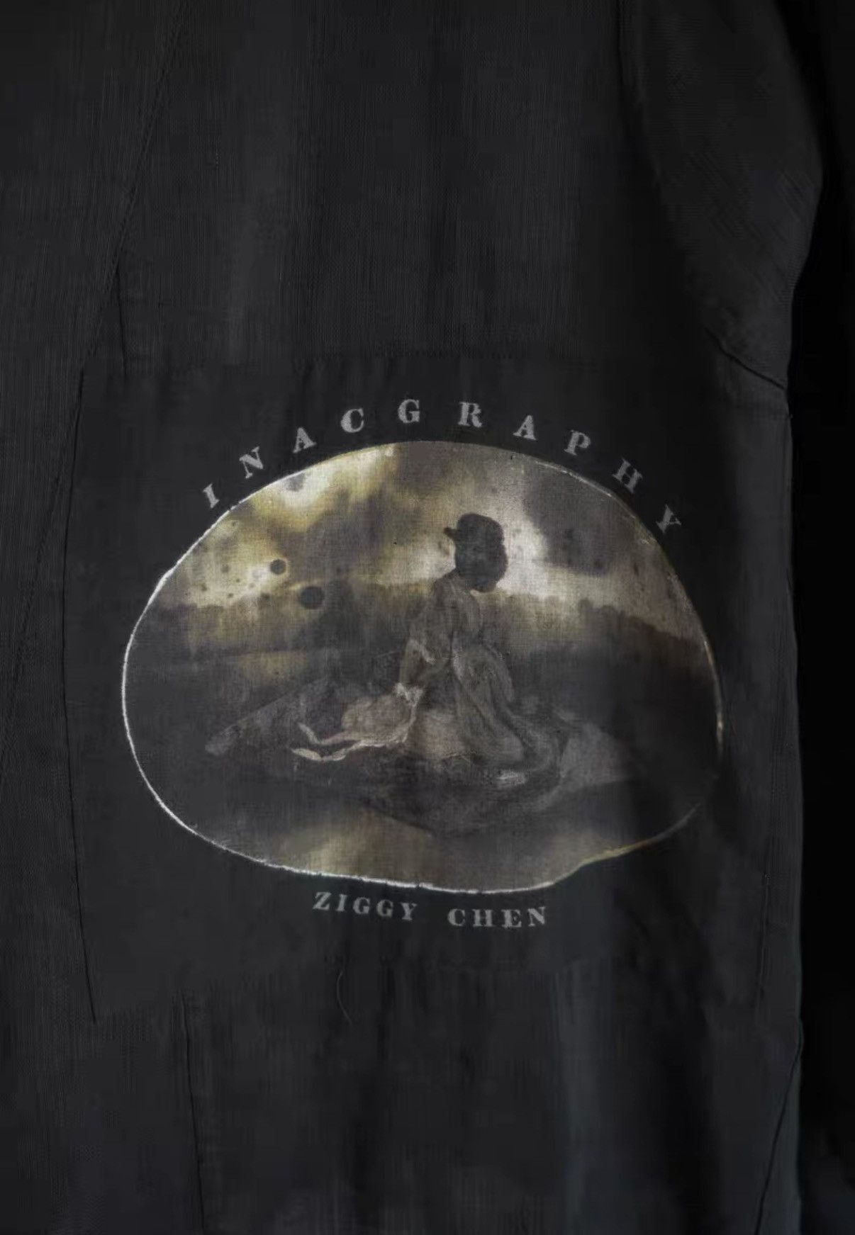 Yohji Yamamoto Black Graphic Patch Wrap Light Jacket Size S Size US S / EU 44-46 / 1 - 8 Thumbnail