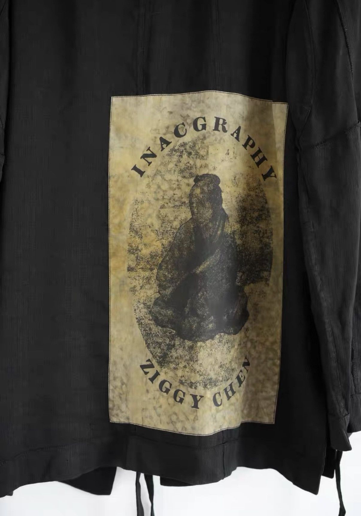 Yohji Yamamoto Black Graphic Patch Wrap Light Jacket Size S Size US S / EU 44-46 / 1 - 9 Thumbnail
