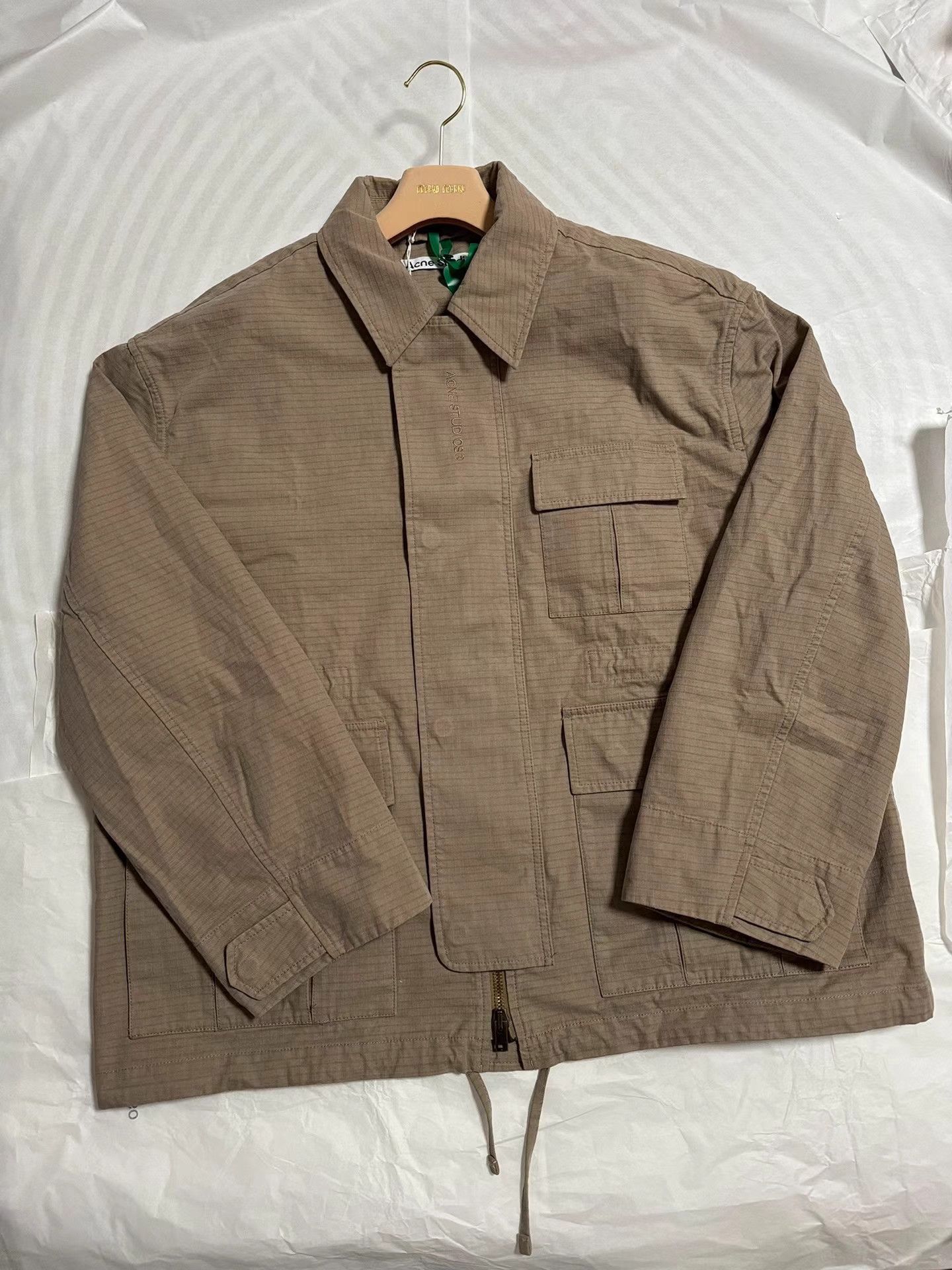 Acne Studios Beige Lightweight Utility Jacket with Multiple Pockets Size US M / EU 48-50 / 2 - 2 Thumbnail
