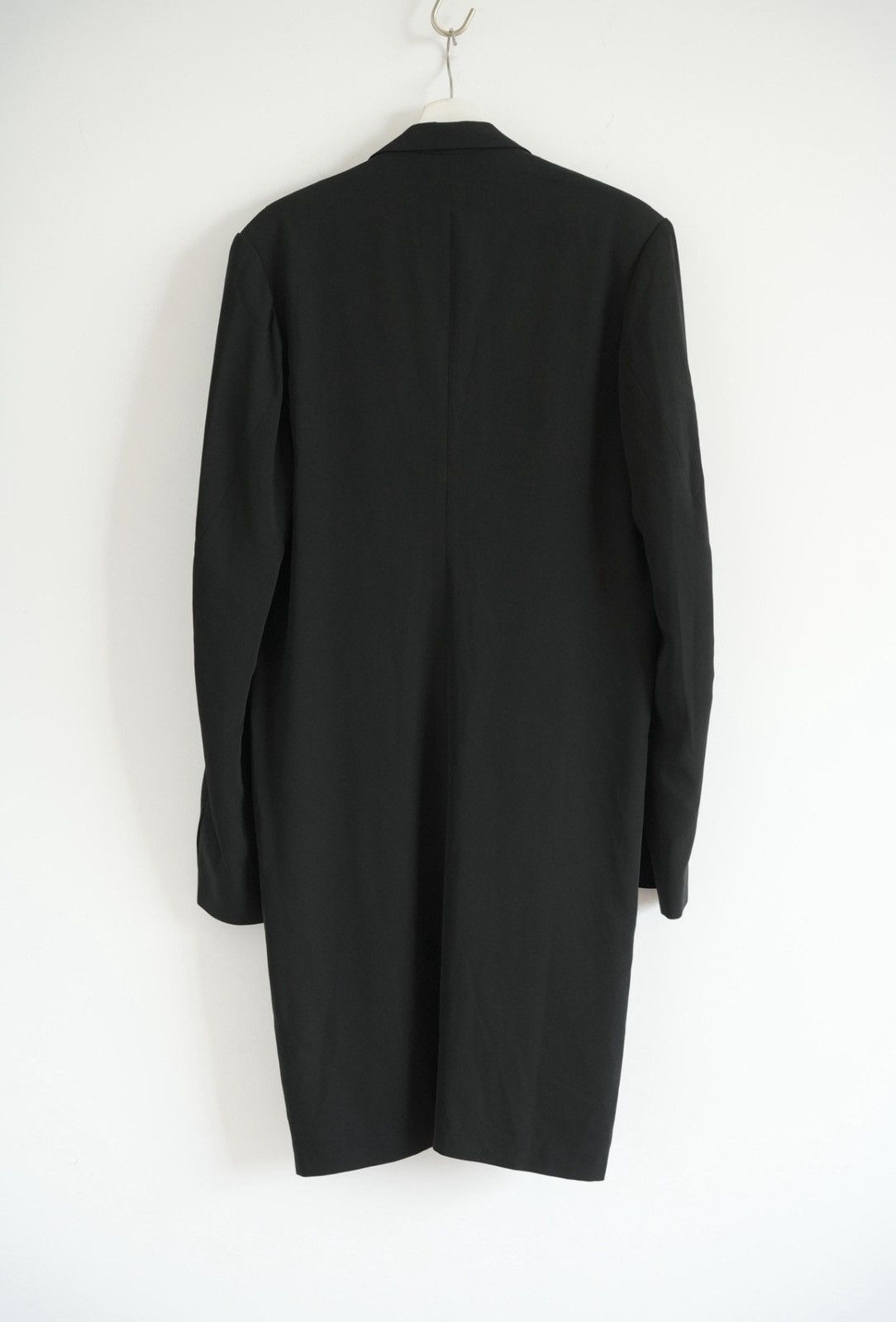 Yohji Yamamoto Black Double-Breasted Long Coat Size US M / EU 48-50 / 2 - 2 Thumbnail