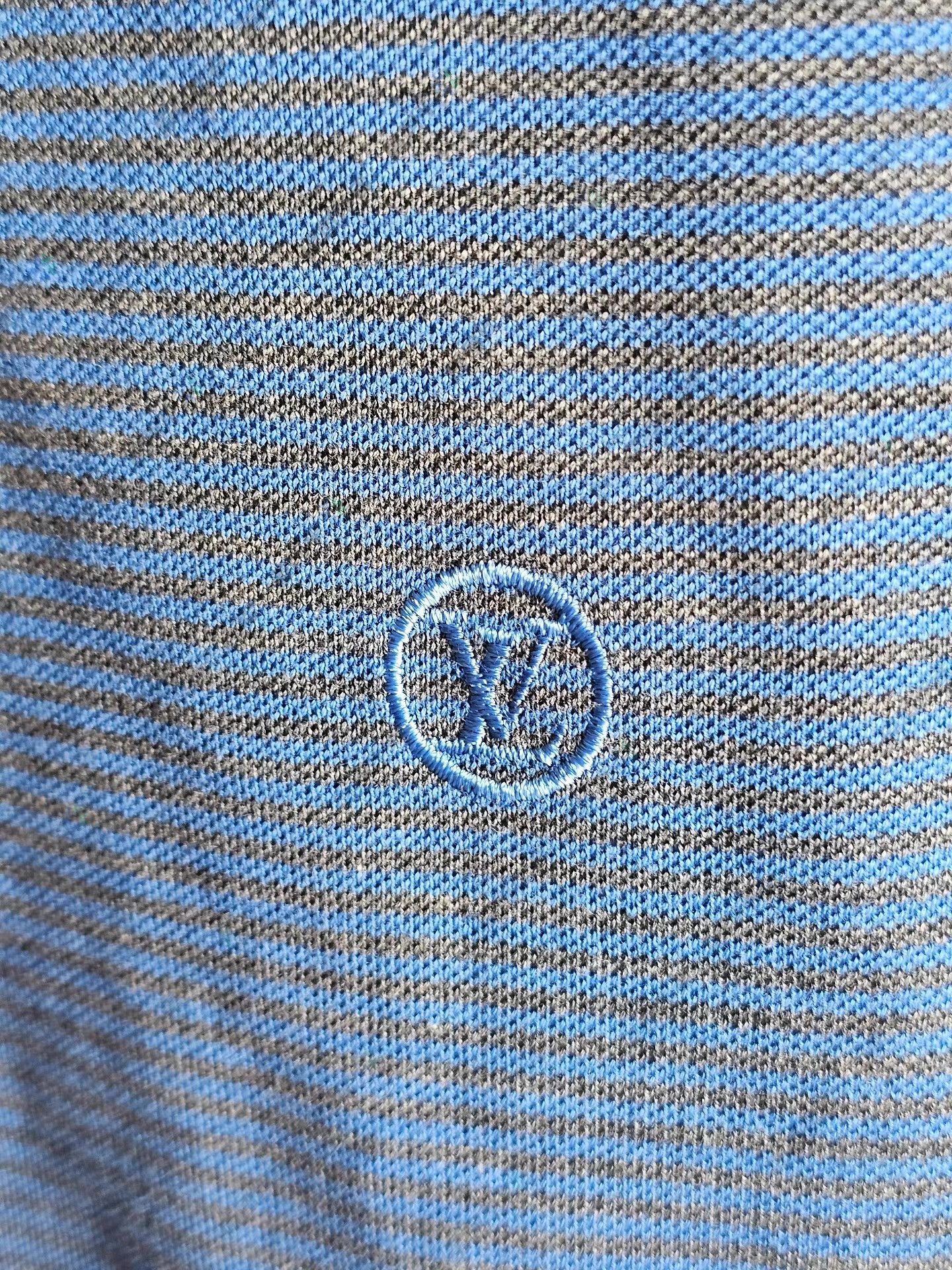 Louis Vuitton Blue Striped Short Sleeve Polo Shirt Size US M / EU 48-50 / 2 - 2 Thumbnail