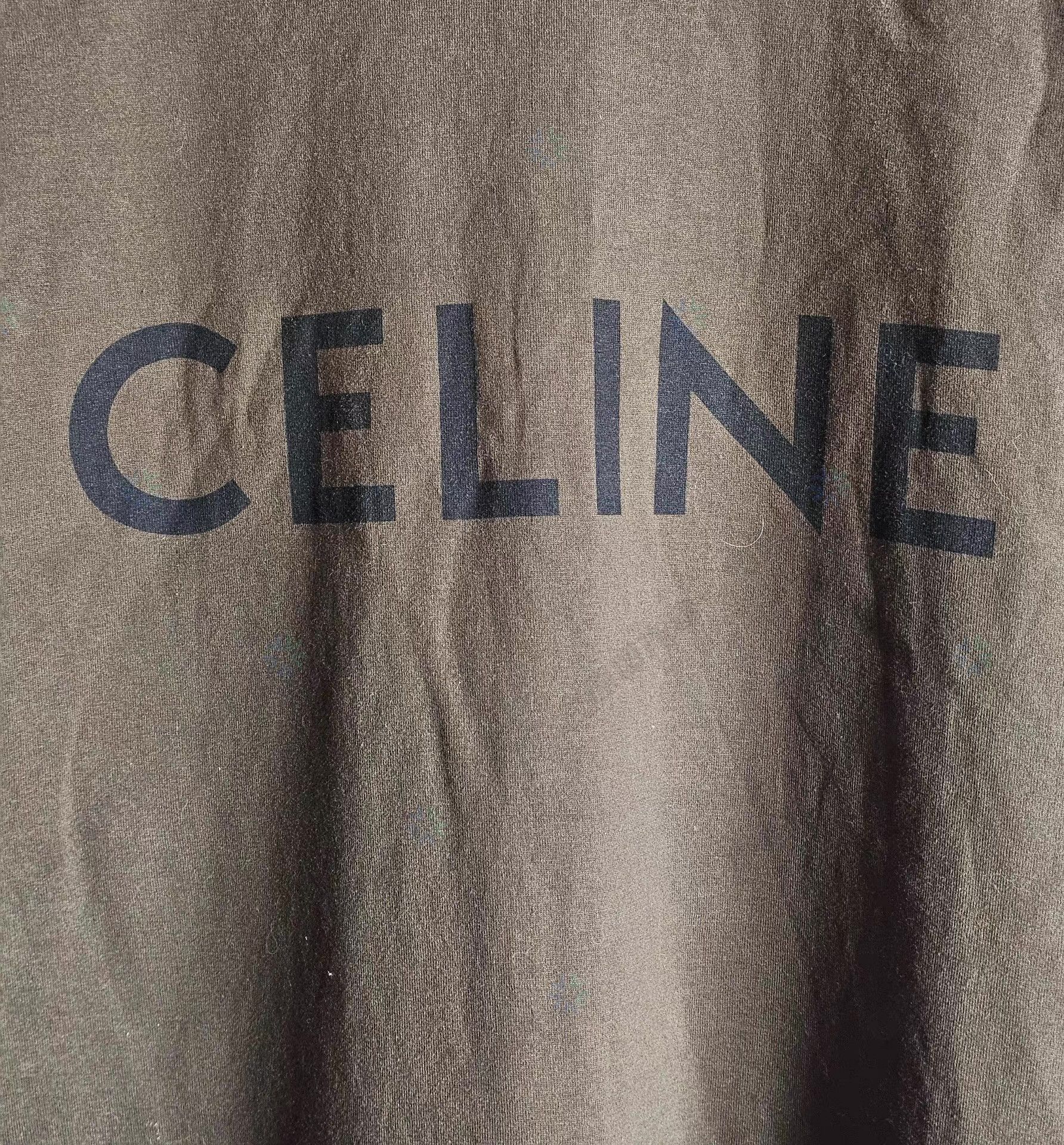 Celine Brown Short Sleeve Basic T-Shirt Size US M / EU 48-50 / 2 - 2 Thumbnail