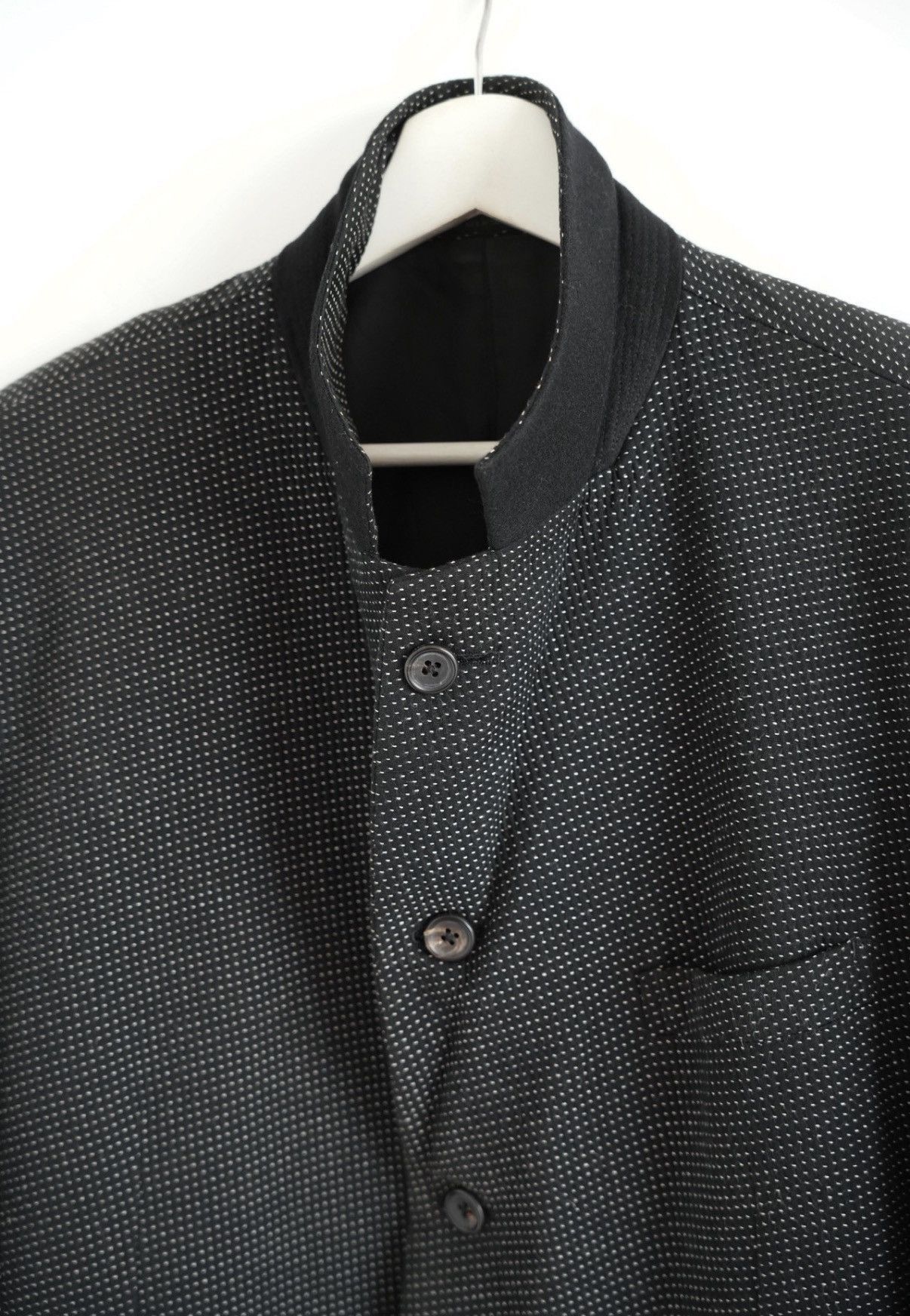 Yohji Yamamoto Black Dotted Blazer - Size S Size US S / EU 44-46 / 1 - 4 Thumbnail