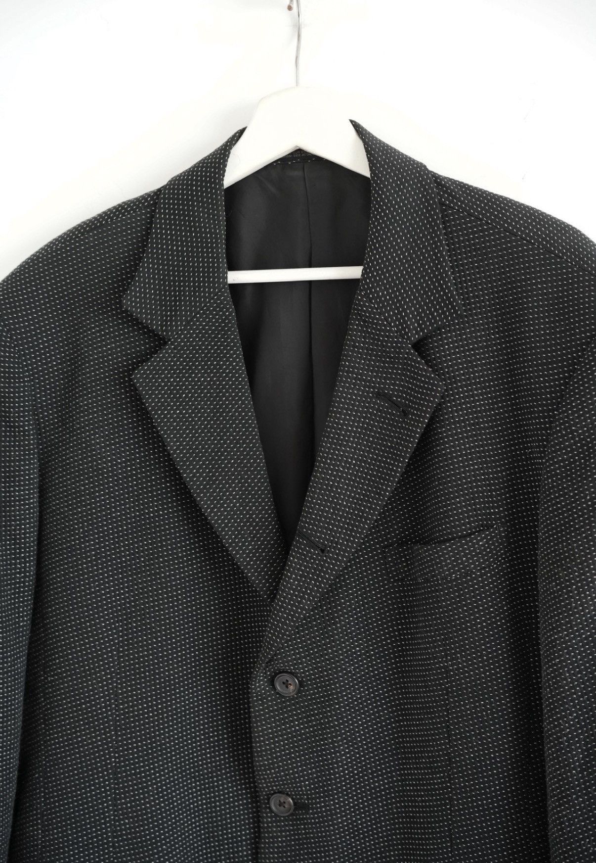 Yohji Yamamoto Black Dotted Blazer - Size S Size US S / EU 44-46 / 1 - 3 Thumbnail