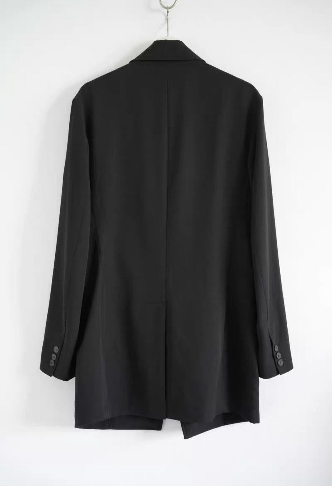Yohji Yamamoto Black Zip-Detailed Button-Up Coat Size M Size US M / EU 48-50 / 2 - 2 Thumbnail