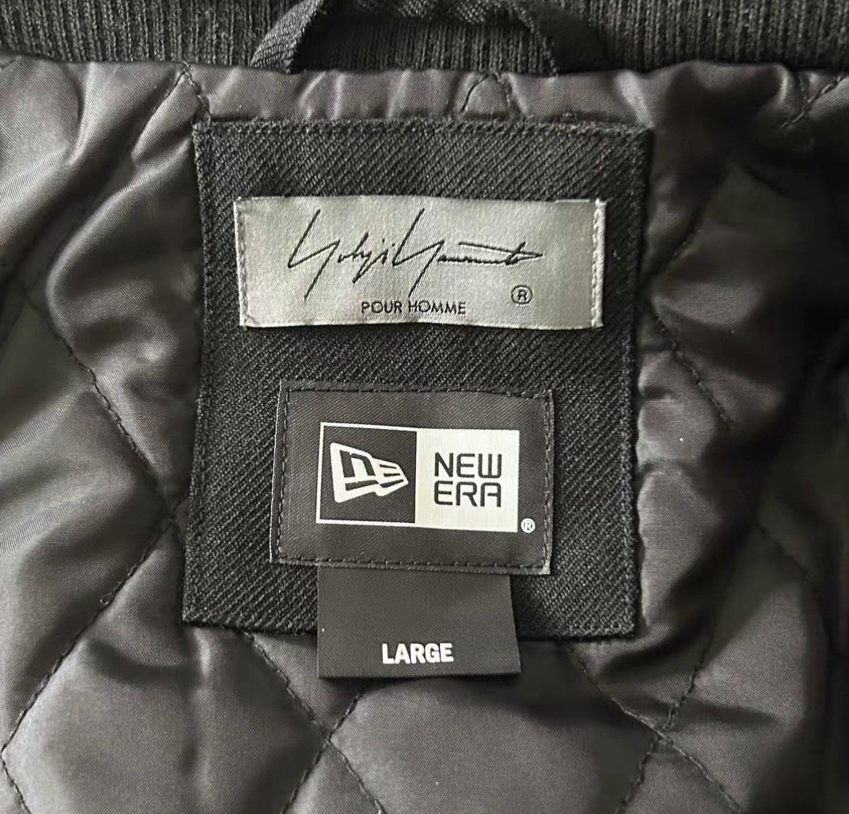 Yohji Yamamoto Black XL Jacket with Back Text Print Size US XL / EU 56 / 4 - 5 Thumbnail