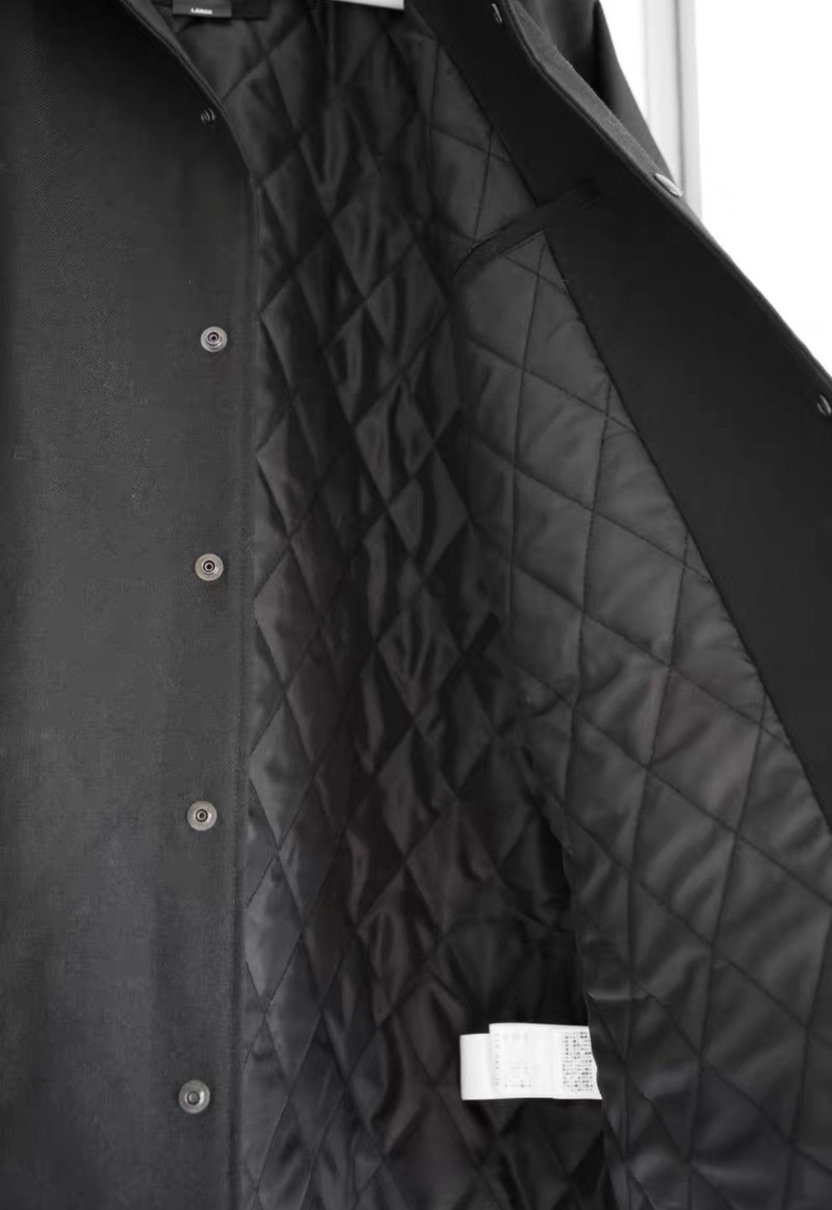 Yohji Yamamoto Black XL Jacket with Back Text Print Size US XL / EU 56 / 4 - 4 Thumbnail