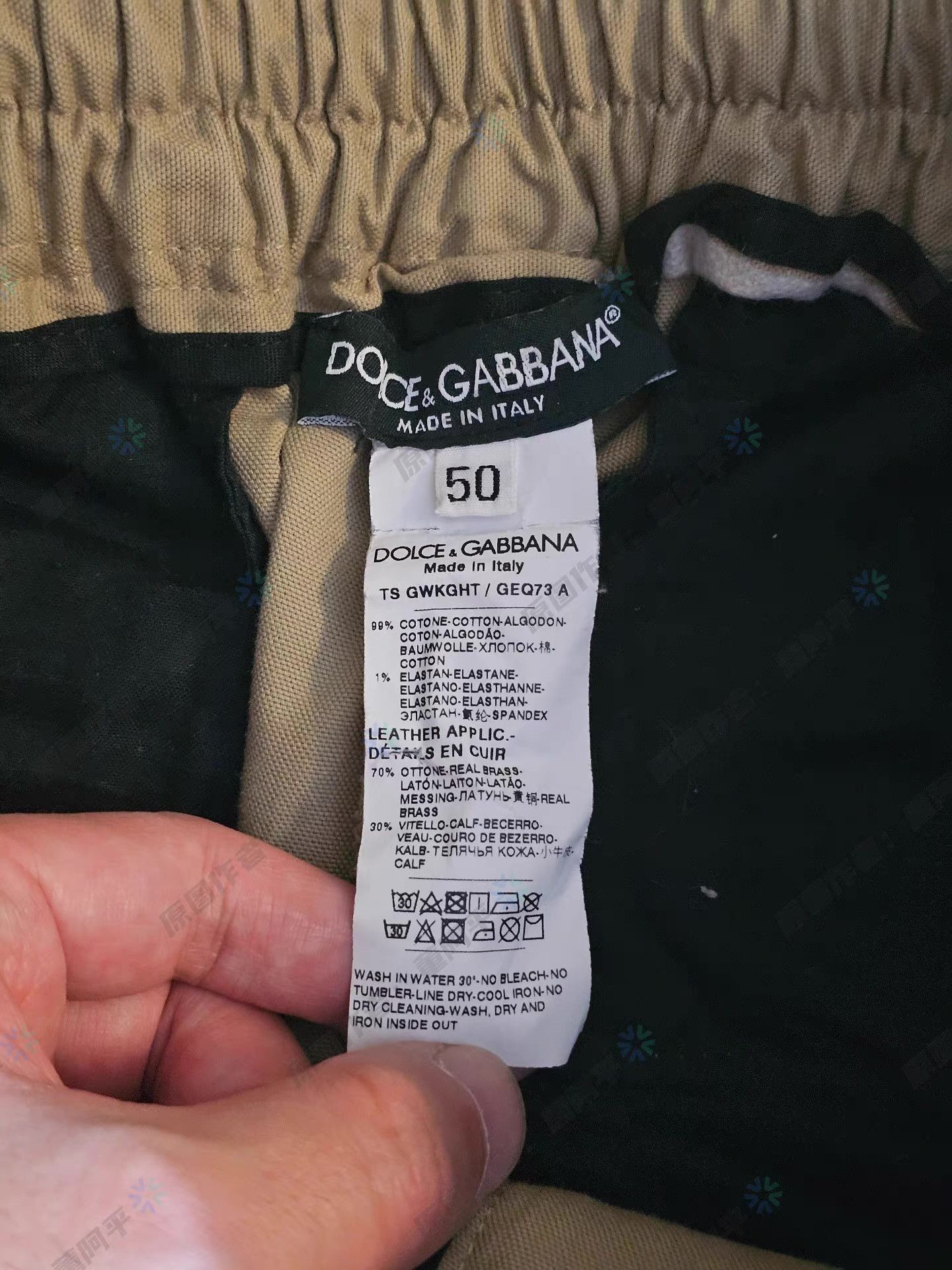 Dolce & Gabbana Beige Cargo Pants with Denim Accents Size 34 Size US 34 / EU 50 - 6 Thumbnail