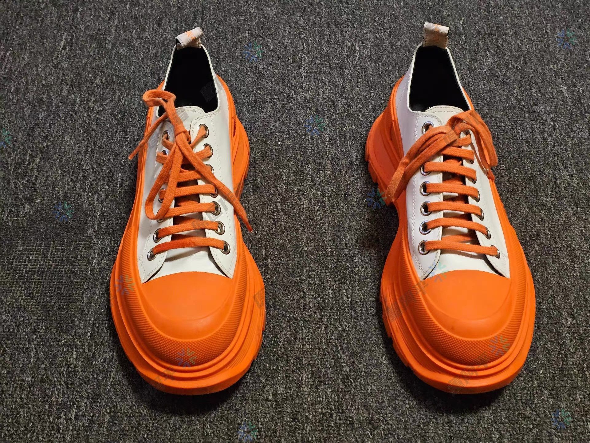 Alexander McQueen Multi Color Platform Lace-Up Sneakers Size US 7 / EU 40 - 3 Thumbnail