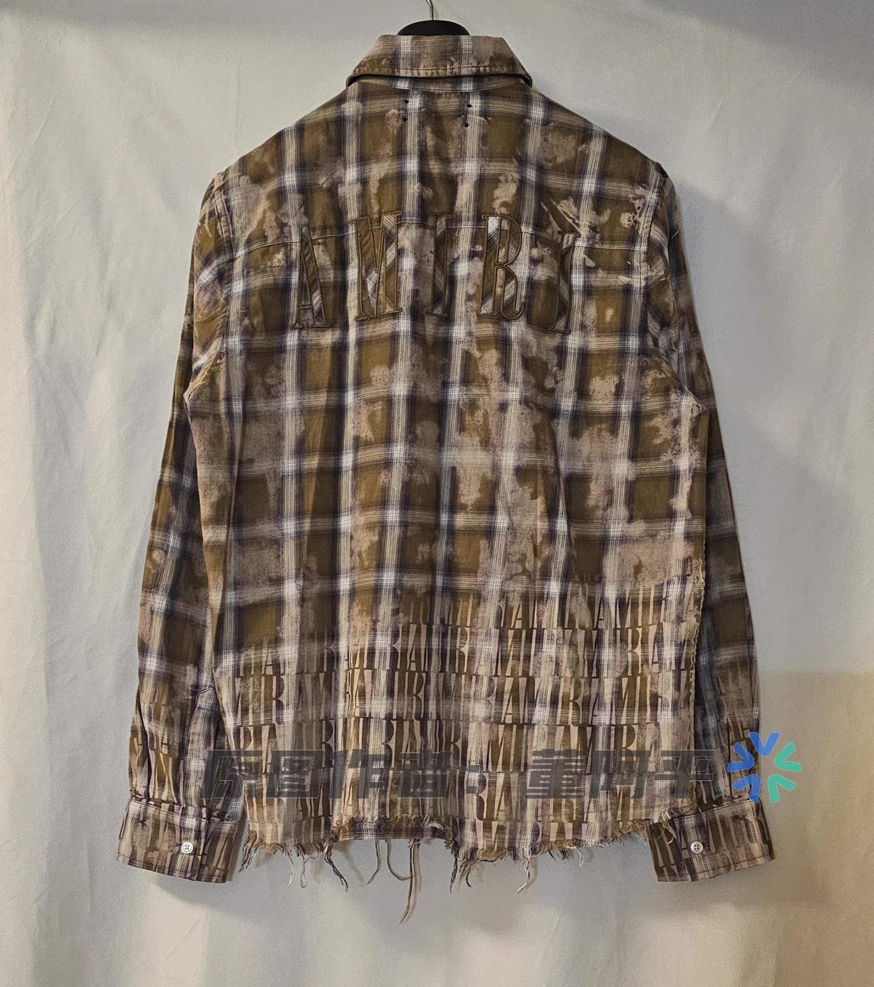 Amiri Brown Plaid Long Sleeve Button-Up Shirt Size US M / EU 48-50 / 2 - 4 Thumbnail