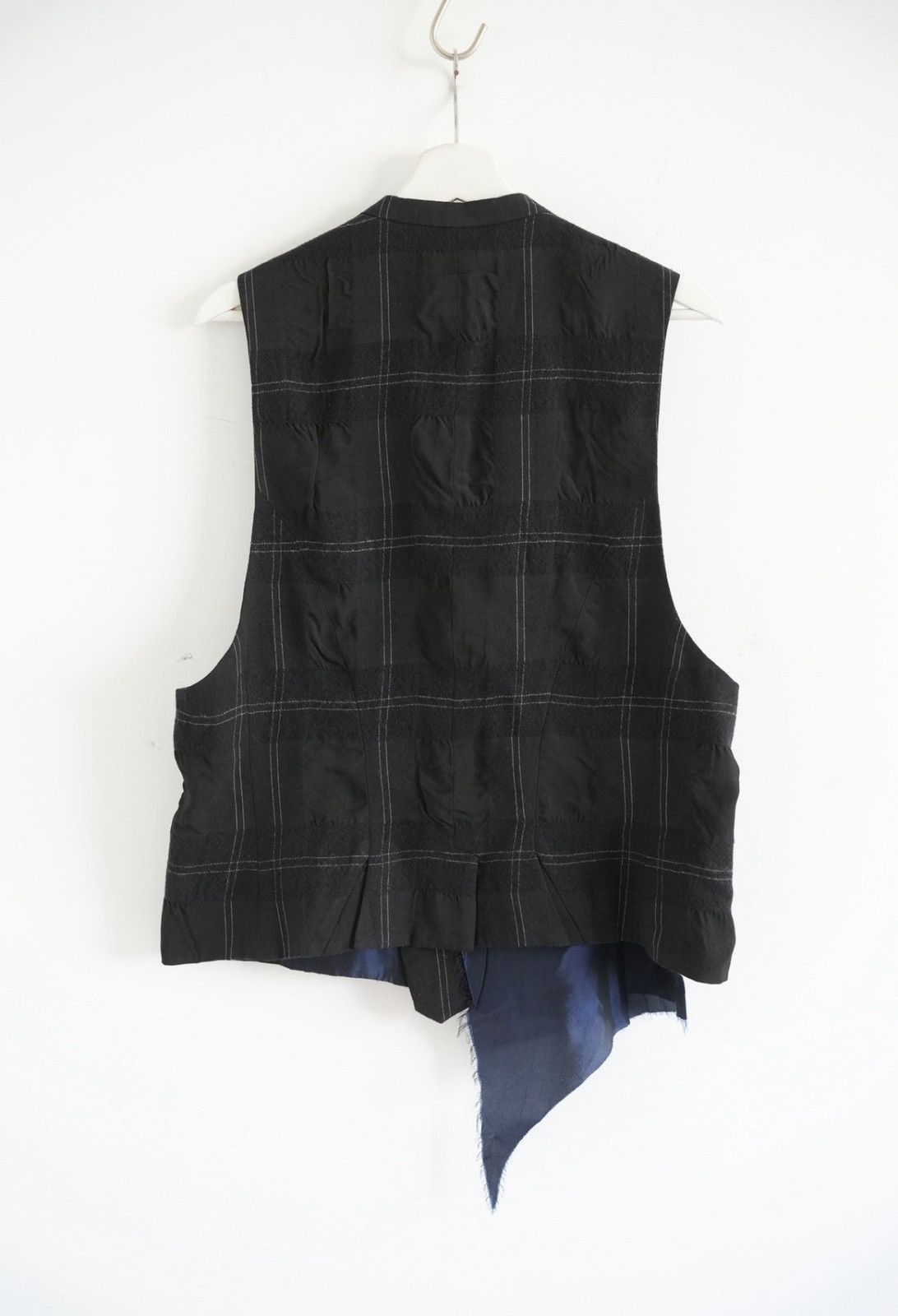 Ziggy Chen Black Plaid Double-Breasted Sleeveless Vest Size US M / EU 48-50 / 2 - 3 Thumbnail
