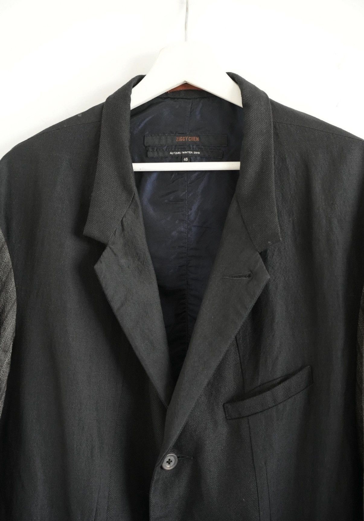 Ziggy Chen Black Blazer with Striped Sleeves Size M Size US M / EU 48-50 / 2 - 3 Thumbnail