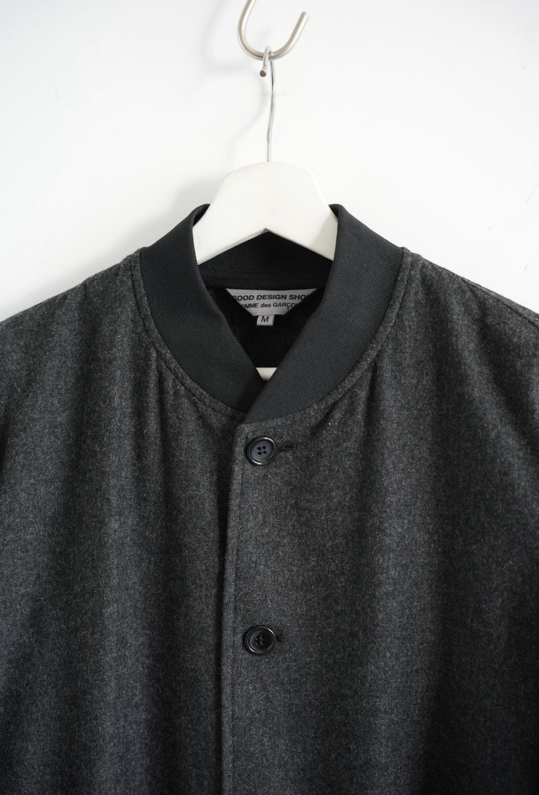 Comme des Garcons Long Coat with Leather Sleeves & Back Print Size US M / EU 48-50 / 2 - 4 Thumbnail