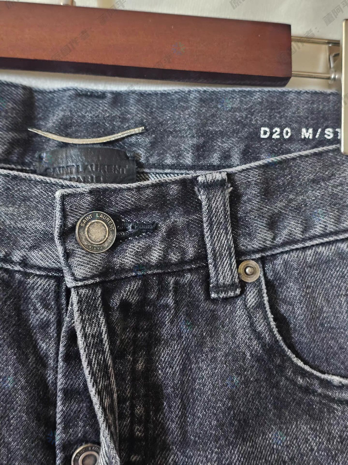 Saint Laurent Paris Black Denim Jeans Size 34 Size US 34 / EU 50 - 3 Thumbnail
