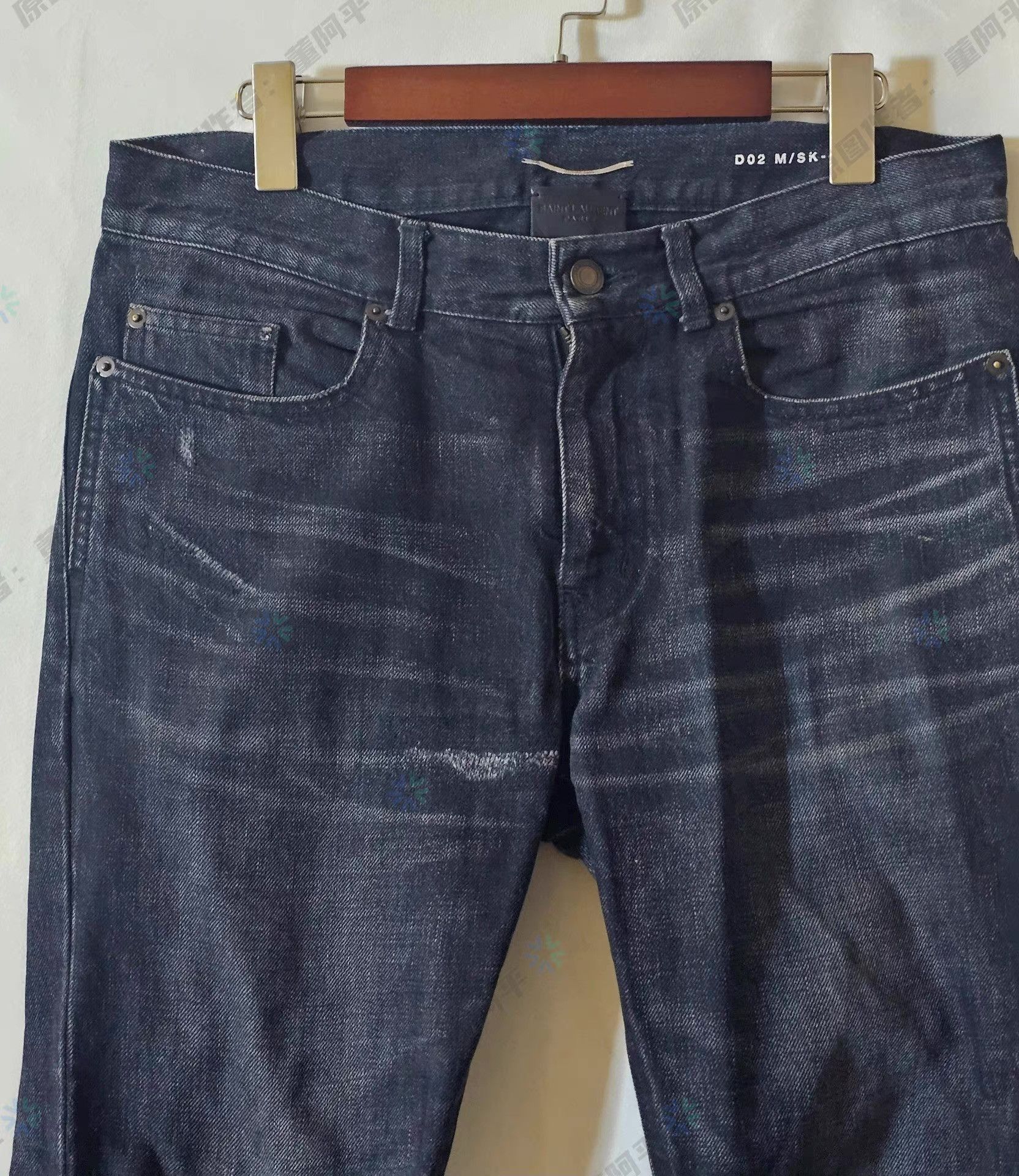 Saint Laurent Paris Blue Denim Pants Size 34 Size US 34 / EU 50 - 2 Thumbnail