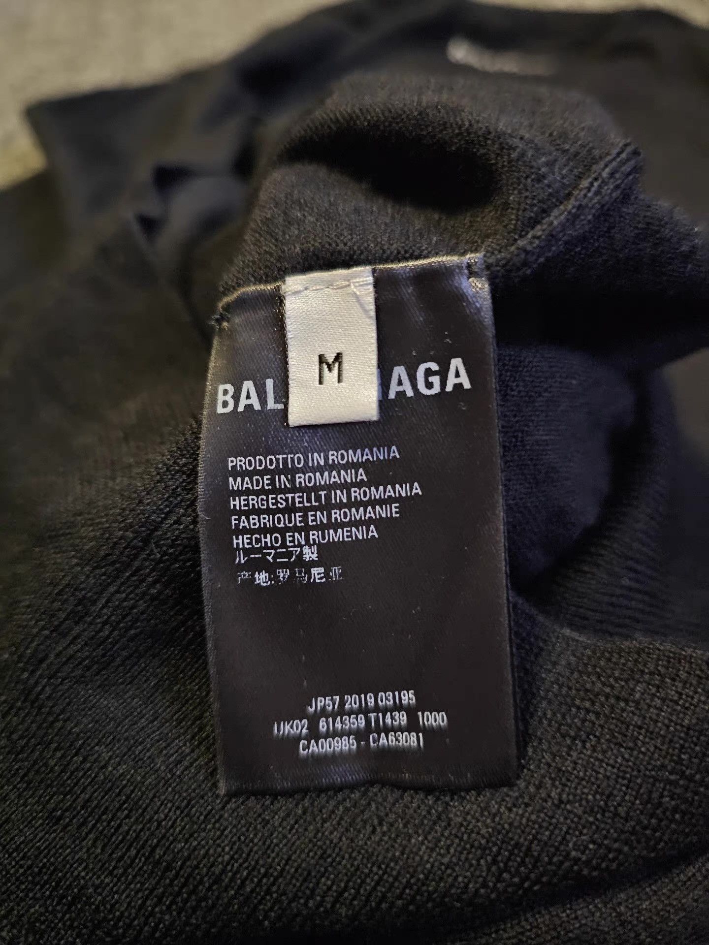 Balenciaga Black Long-Sleeve Crewneck Sweatshirt Size US M / EU 48-50 / 2 - 5 Thumbnail