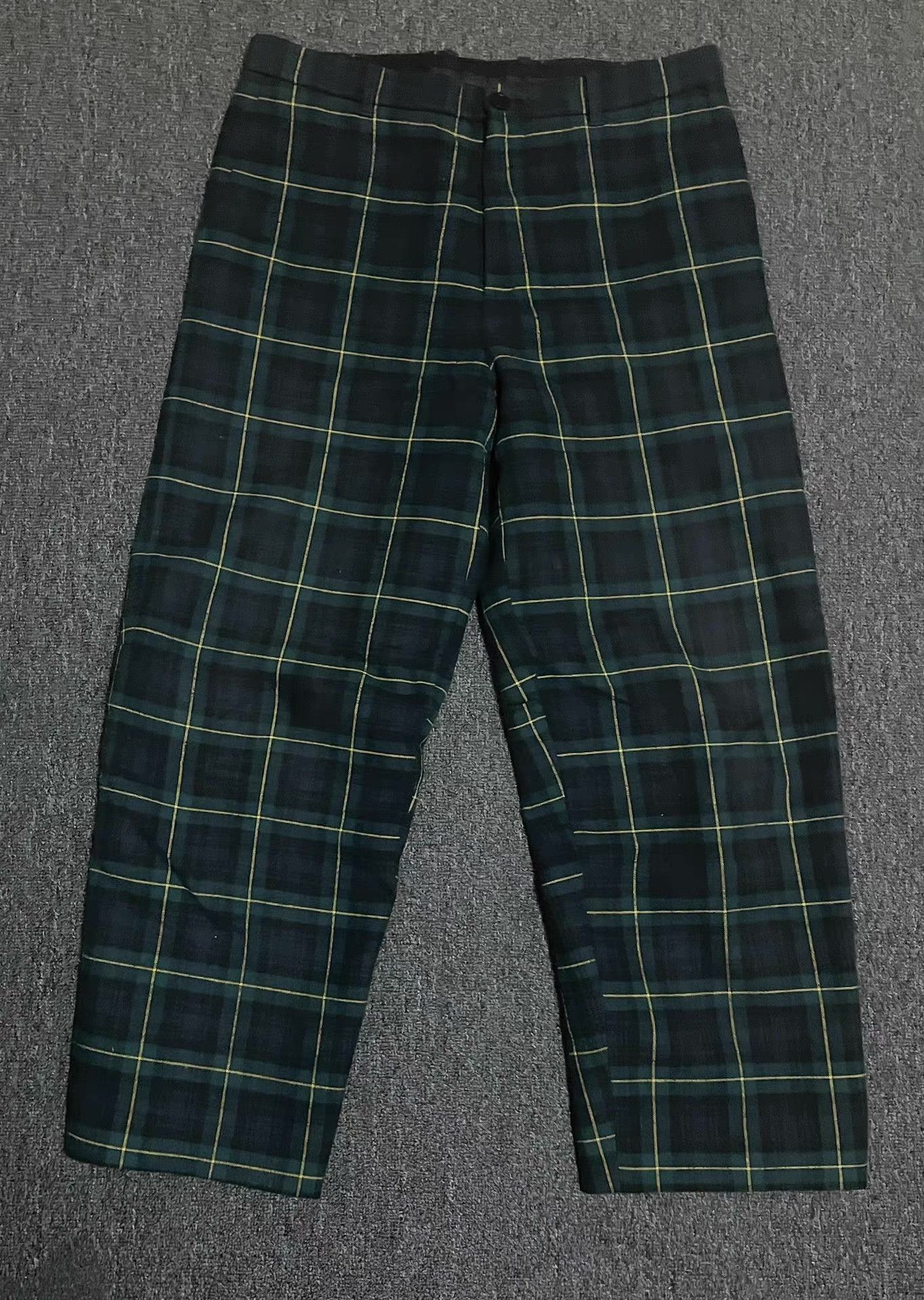 Balenciaga Green Checkered Casual Pants Size 34 Size US 34 / EU 50 - 5 Thumbnail