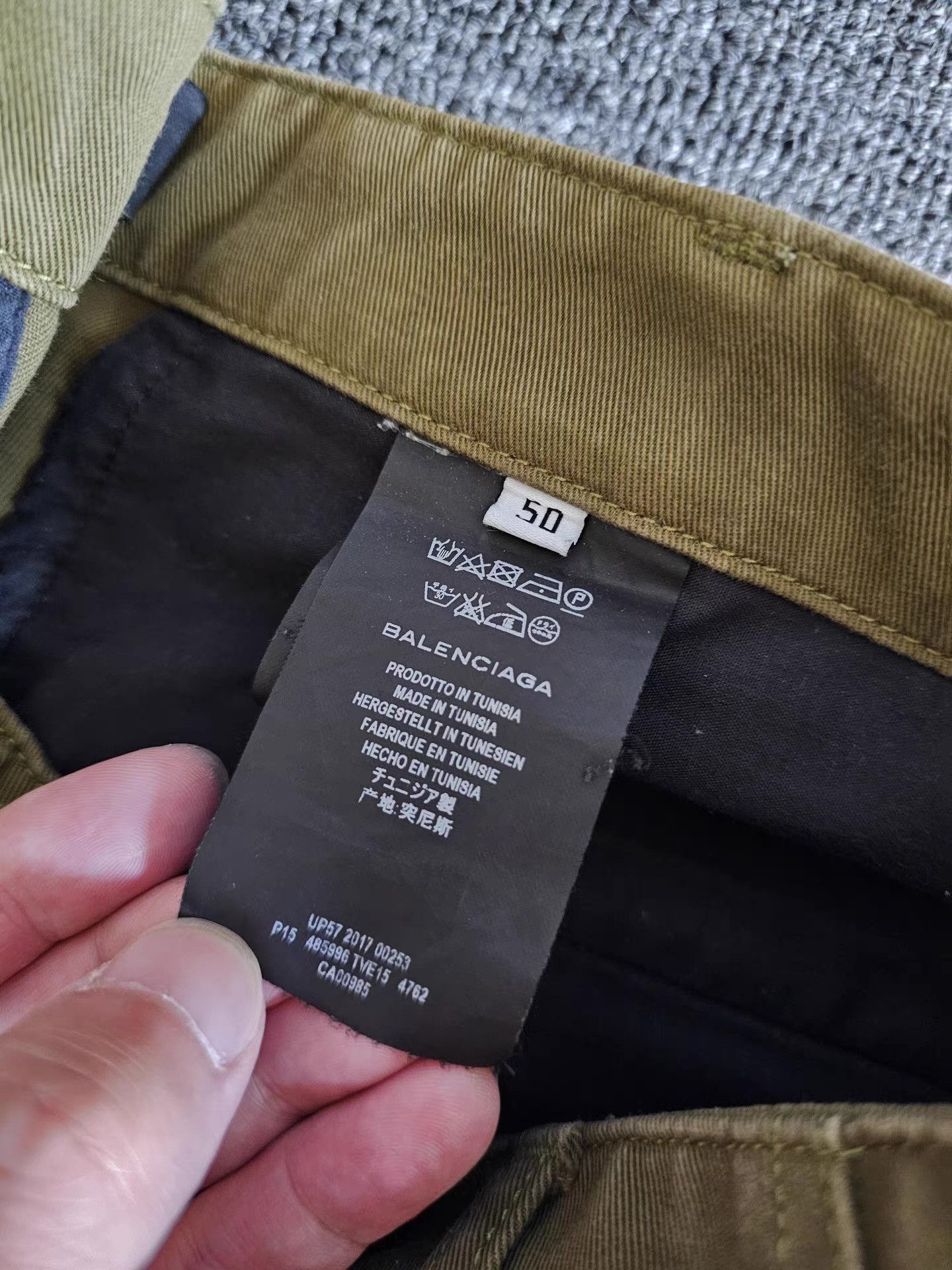 Balenciaga Beige Casual Cargo Pants with Drawstring Hem Size US 36 / EU 52 - 5 Thumbnail