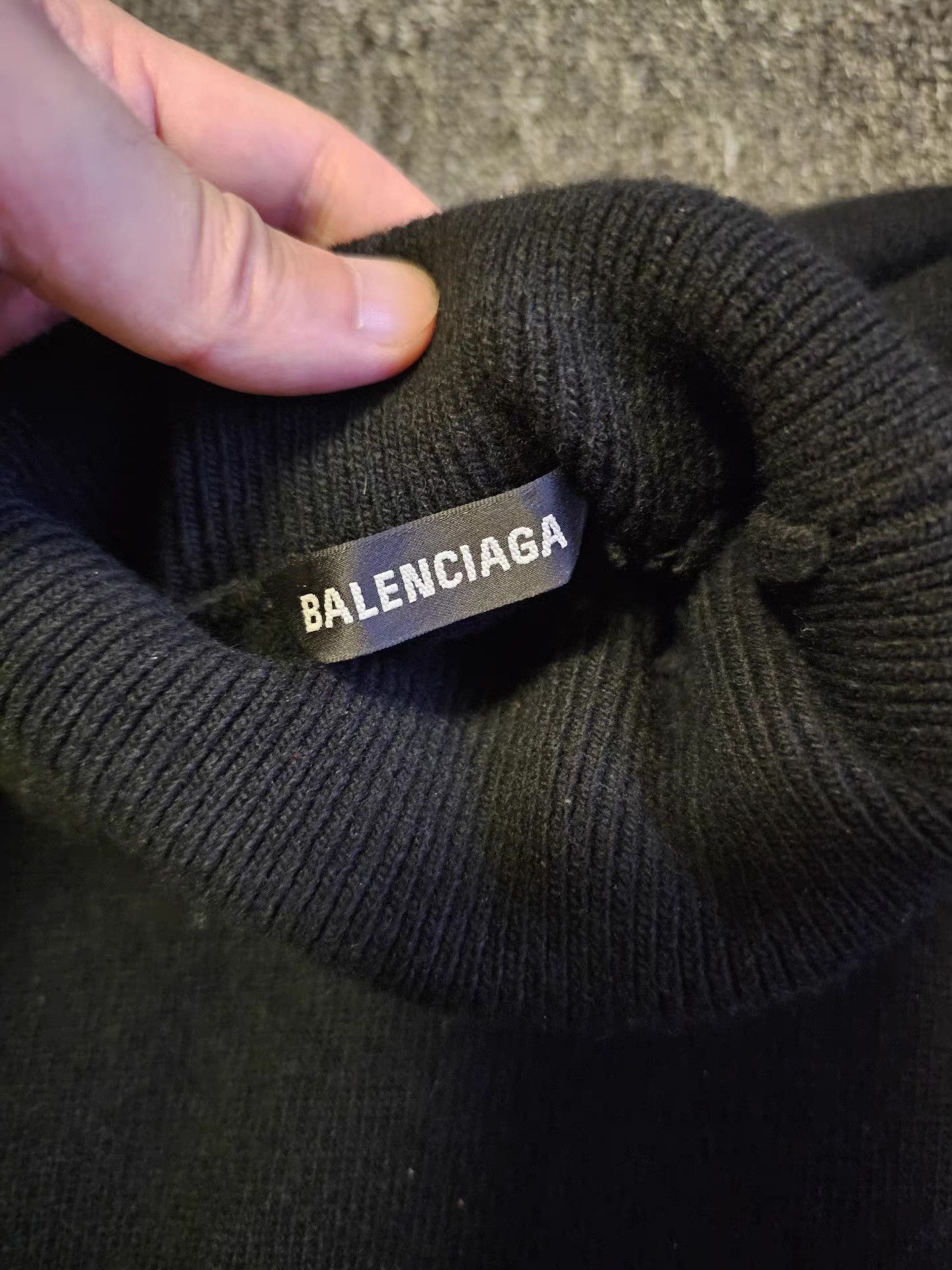 Balenciaga Black Turtleneck Sweater XS Size US XS / EU 42 / 0 - 7 Thumbnail