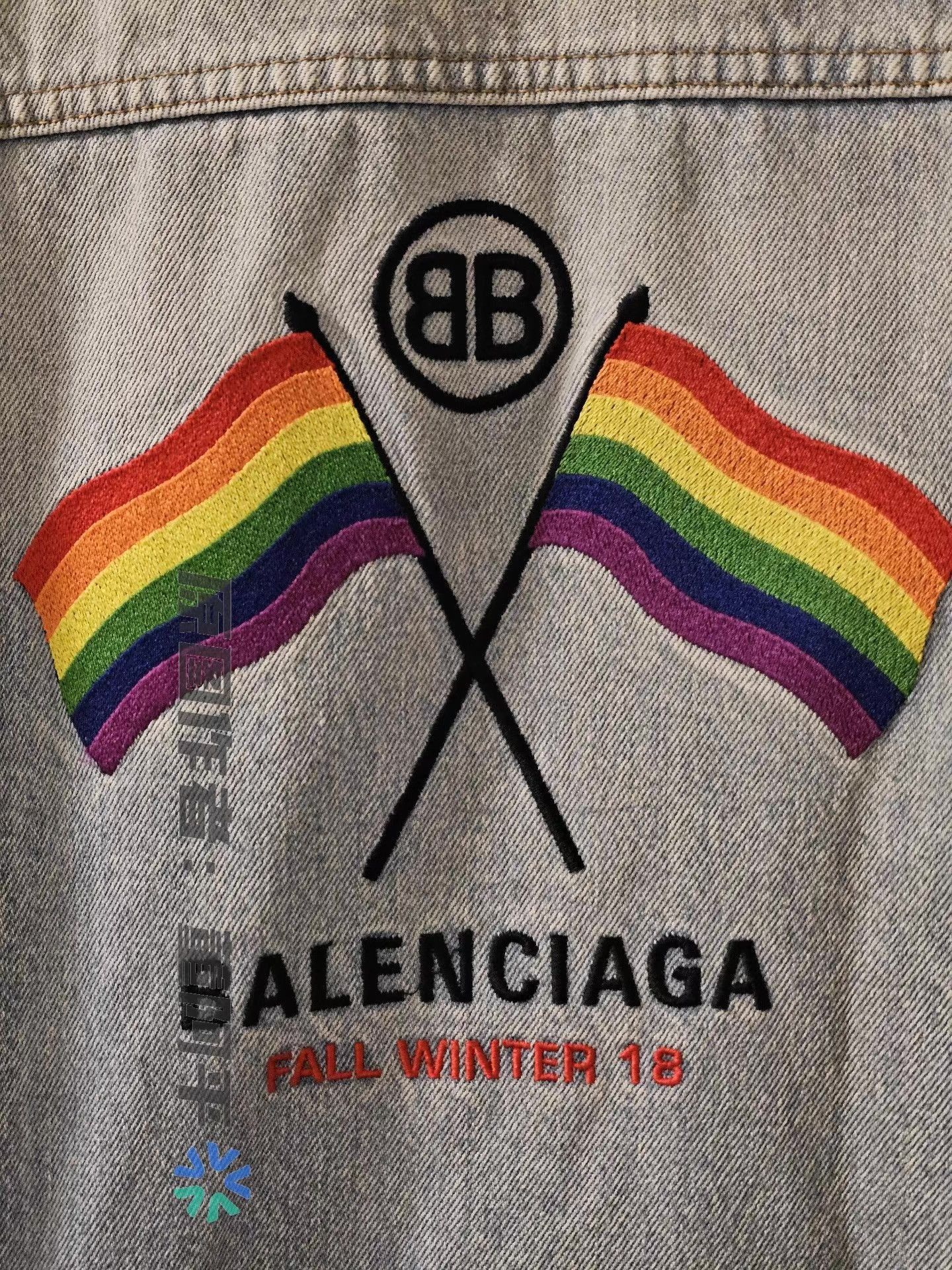 Balenciaga Blue Denim Jacket - Size M Size US M / EU 48-50 / 2 - 5 Thumbnail