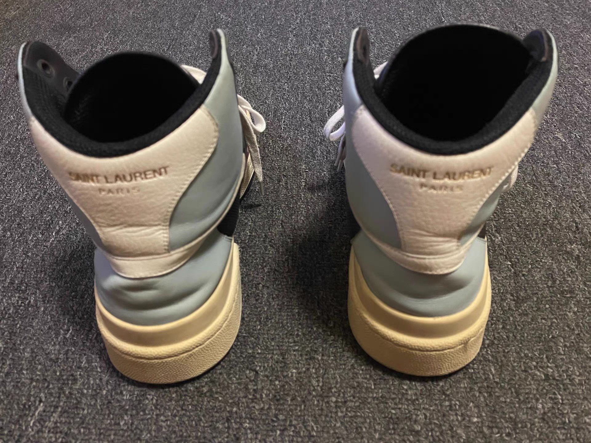 Saint Laurent Paris Black High-Top Sneakers Size 9 Size US 9 / EU 42 - 4 Thumbnail