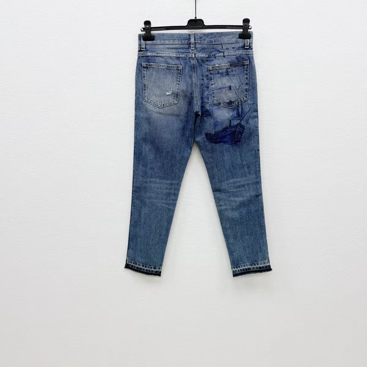 Dolce & Gabbana Blue Distressed Denim Jeans Size 34 Size US 34 / EU 50 - 5 Thumbnail
