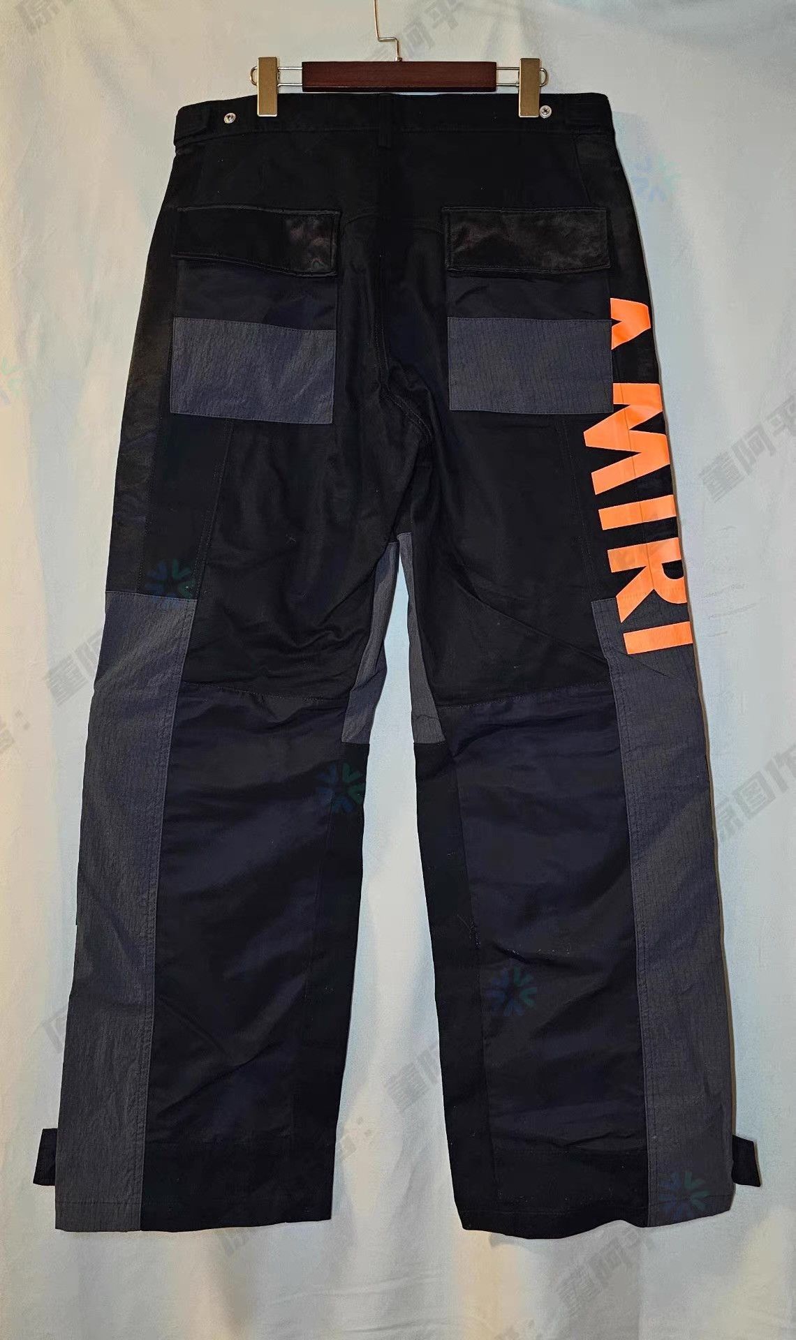 Amiri Black Cargo Pants with Orange Zippers Size 38 Size US 27 - 3 Thumbnail