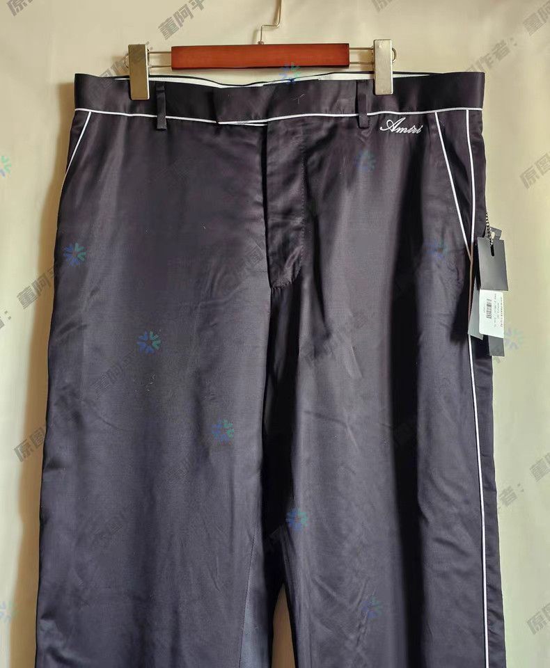 Amiri Black Casual Pants with White Trim, Size 38 Size US 27 - 6 Thumbnail