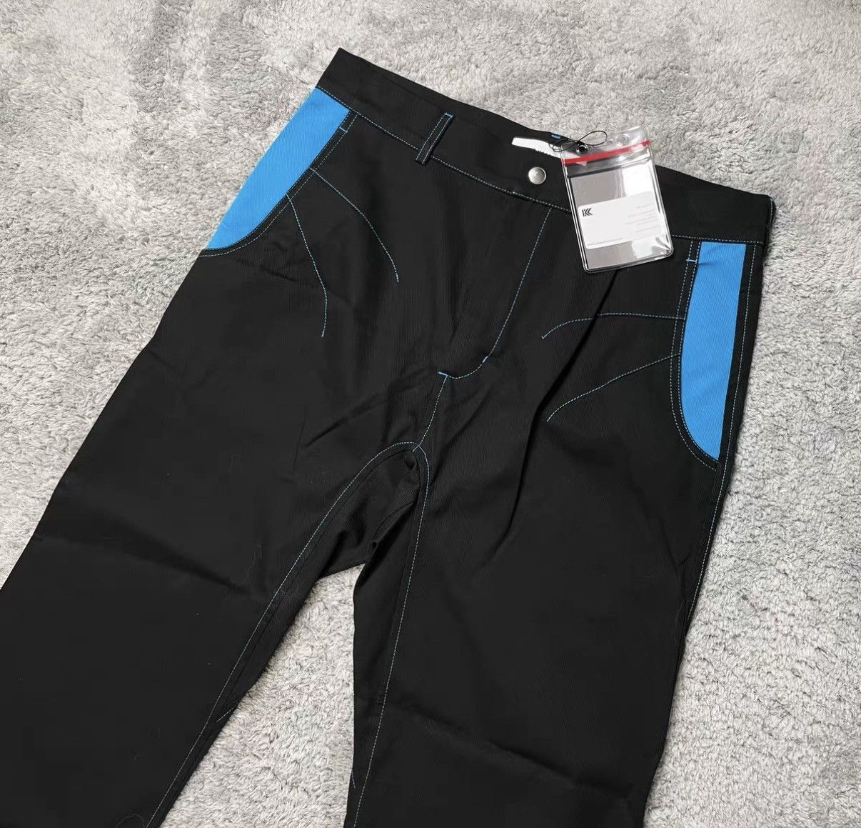 Kiko Kostadinov Black Casual Pants with Blue Accents Size 34 Size US 34 / EU 50 - 4 Thumbnail