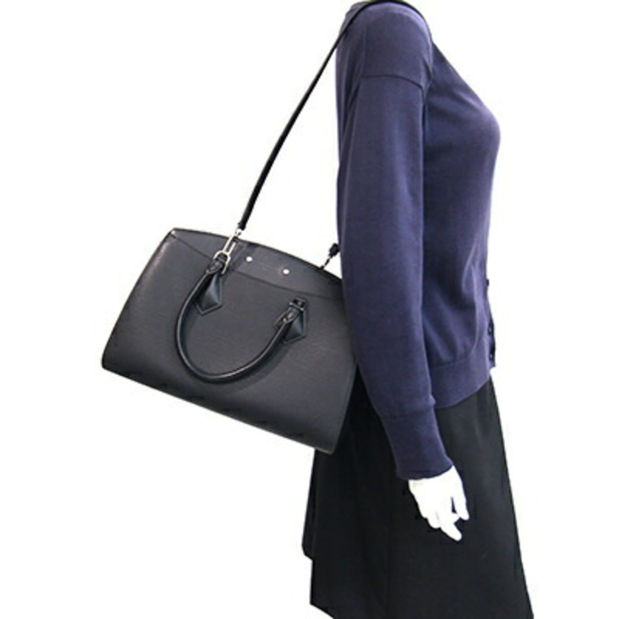 Louis Vuitton Louis Vuitton Epi Soufflot MM Handbag M94382 Noir Shoulder Bag Black Women's LOUIS VUITTON | LV Size ONE SIZE - 10 Thumbnail