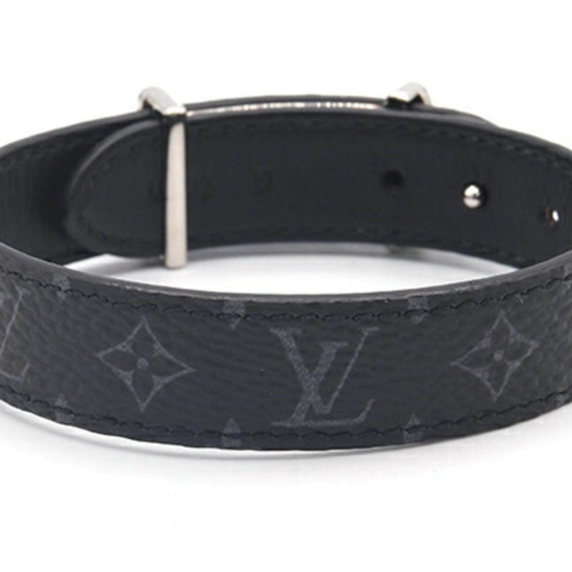 Louis Vuitton Louis Vuitton Monogram Eclipse Bracelet LV Trunk M8342 Size 19 Men's LOUIS VUITTON Size ONE SIZE - 2 Thumbnail