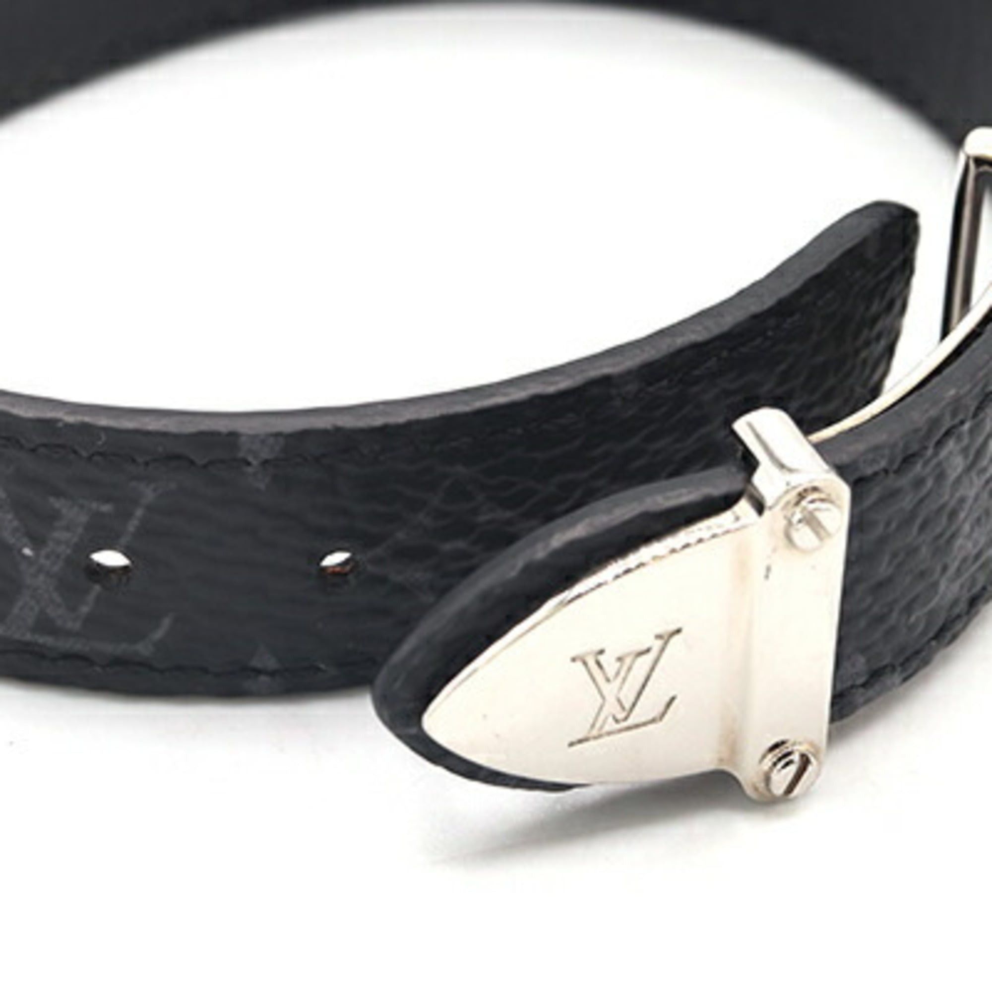 Louis Vuitton Louis Vuitton Monogram Eclipse Bracelet LV Trunk M8342 Size 19 Men's LOUIS VUITTON Size ONE SIZE - 3 Thumbnail