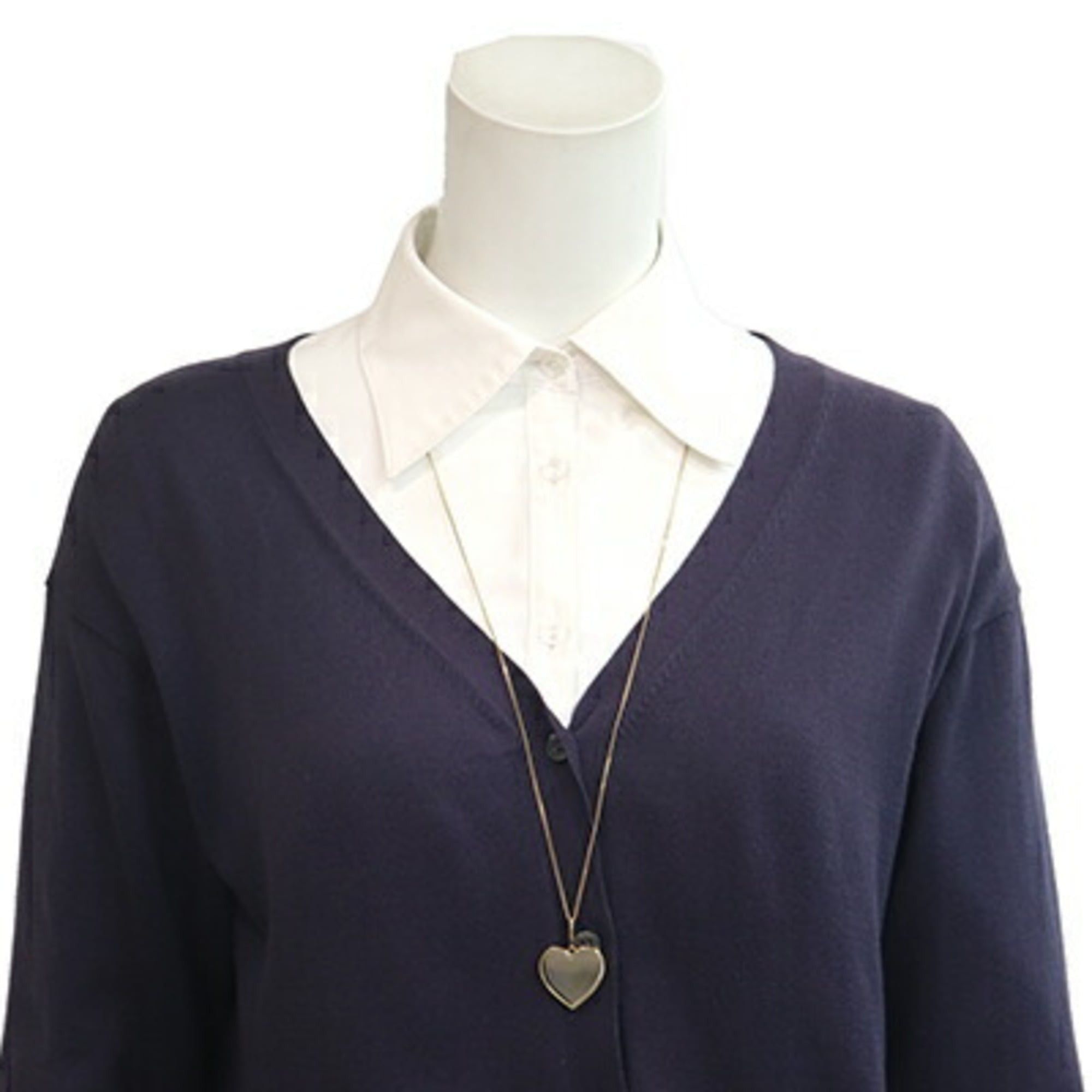 Celine Celine Triomphe Heart Mirror Pendant Necklace 46W633NCB.35RO Gold Red Metal Leather Long for Women CELINE Size ONE SIZE - 7 Thumbnail