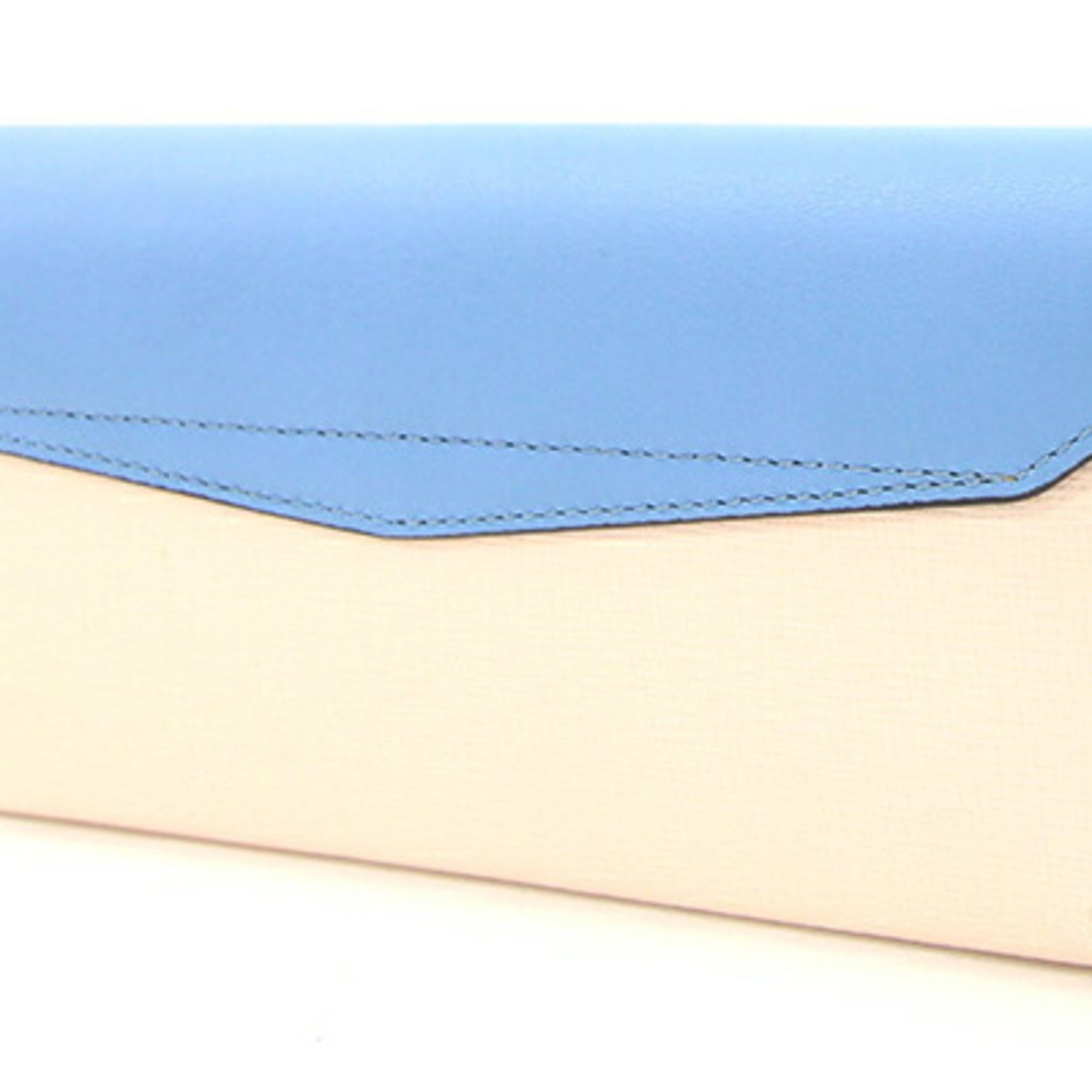 Fendi Fendi Bi-fold Long Wallet Toujours 8M0306 Light Blue Baby Pink Leather Bi-color Women's FENDI Size ONE SIZE - 2 Thumbnail